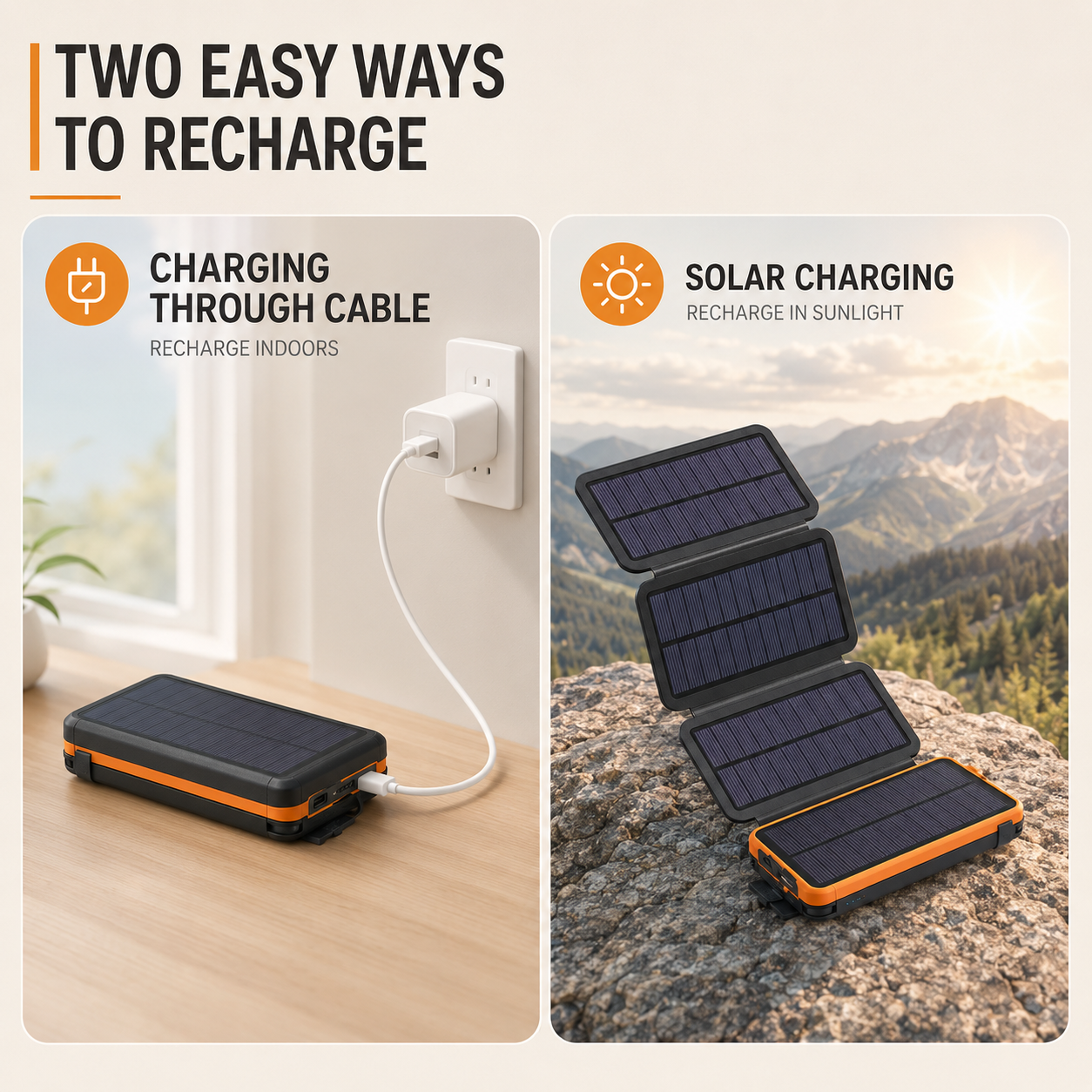 Nordspur | Foldable Solar Panel Power Bank