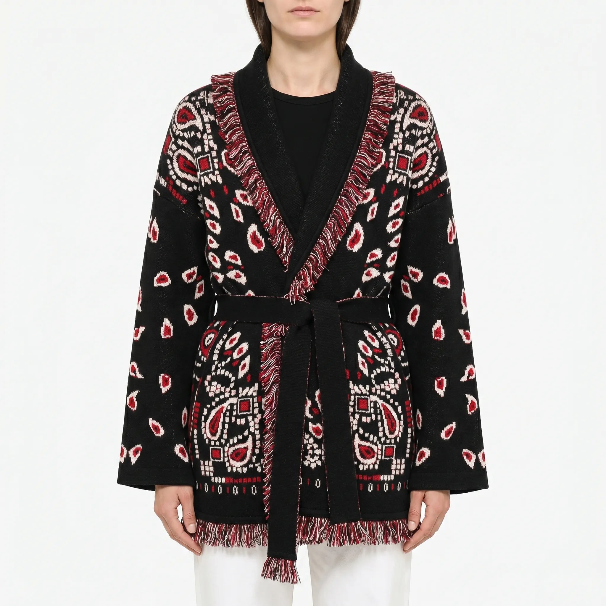 Nordspur | Fringeknit Fringed Knit Cardigan
