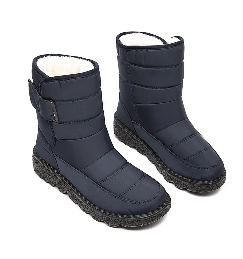 Nordspur | Frostelle Quilted Hook Fastening Snow Boots