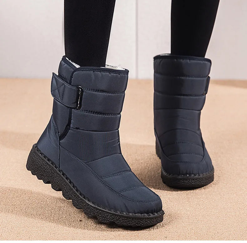 Nordspur | Frostelle Quilted Hook Fastening Snow Boots