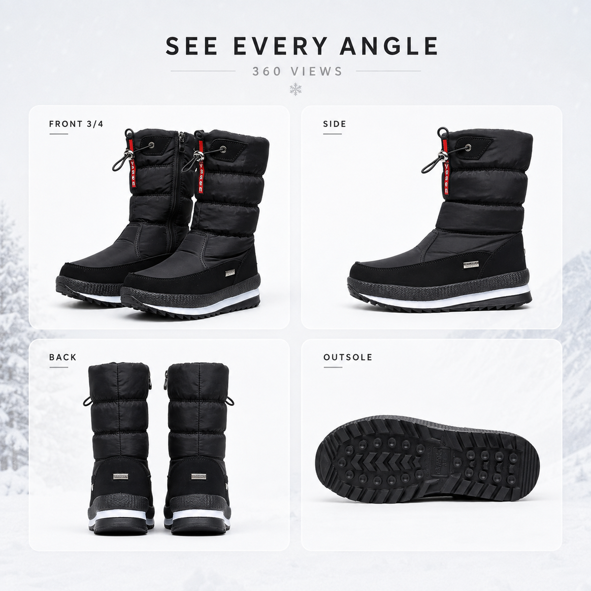 Nordspur | Frozelle Mid Calf Insulated Snow Boots