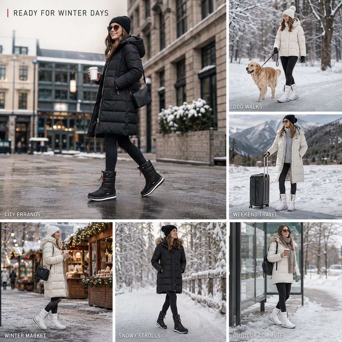 Nordspur | Frozelle Mid Calf Insulated Snow Boots