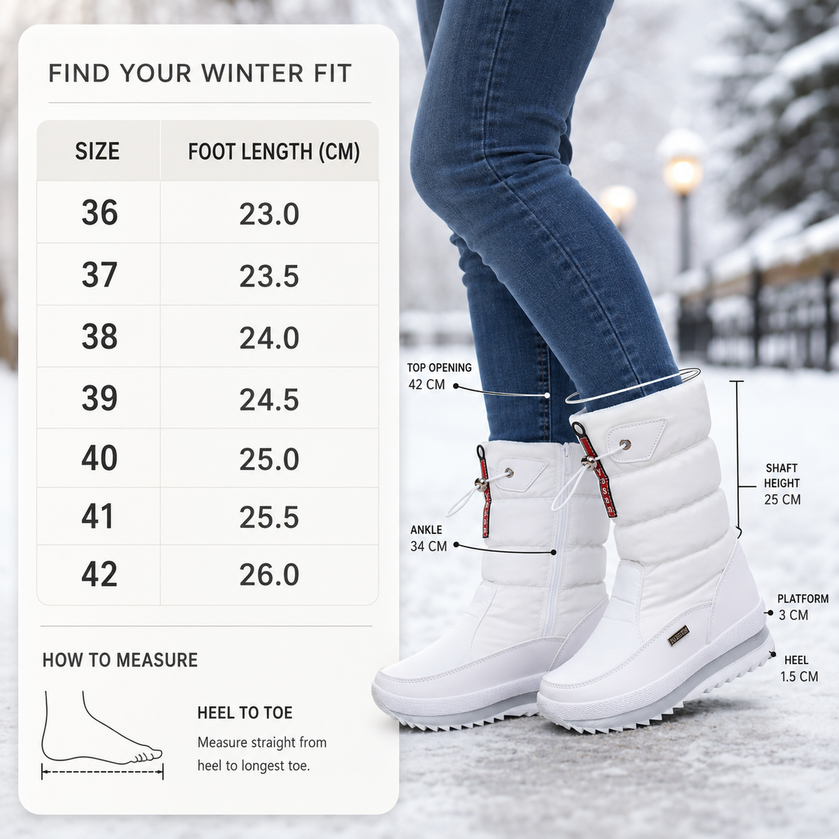 Nordspur | Frozelle Mid Calf Insulated Snow Boots