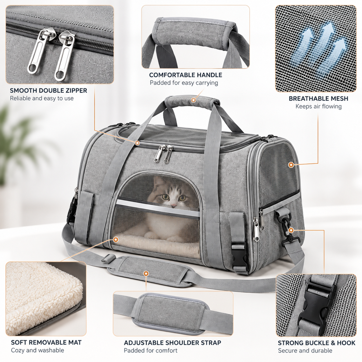 Nordspur | Furriko Soft-Sided Airline-Approved Pet Carrier Bag