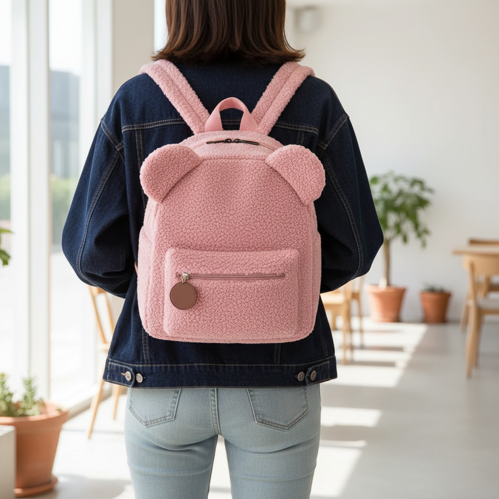 Nordspur | Fuzzaro Small Plush Flannel Backpack