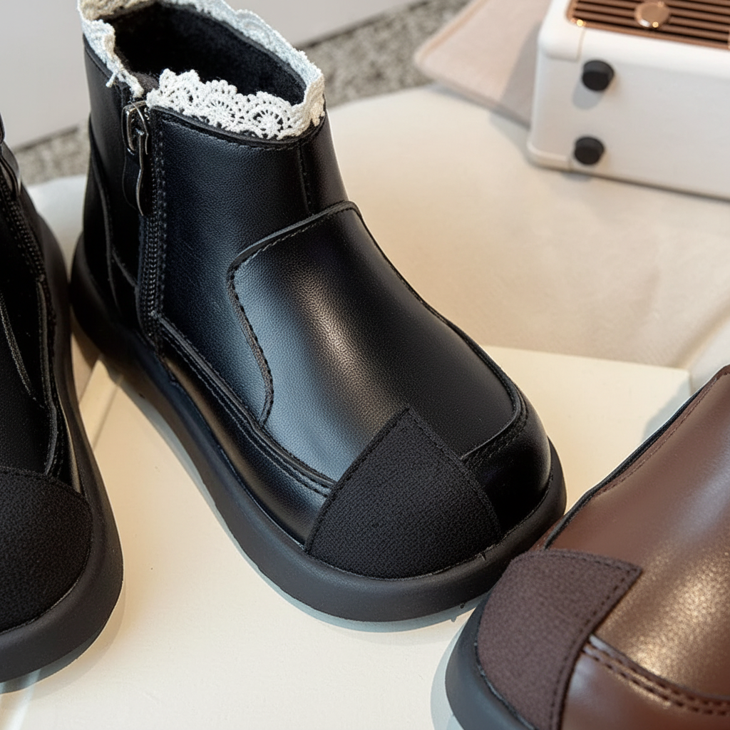 Nordspur | Girls Ankle Lace Trim Boots