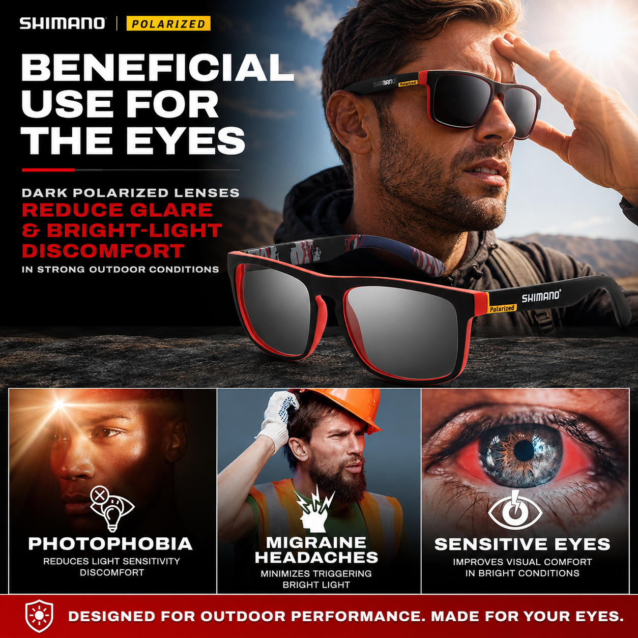 Nordspur | Glarex Polarised Wraparound Outdoor Sunglasses