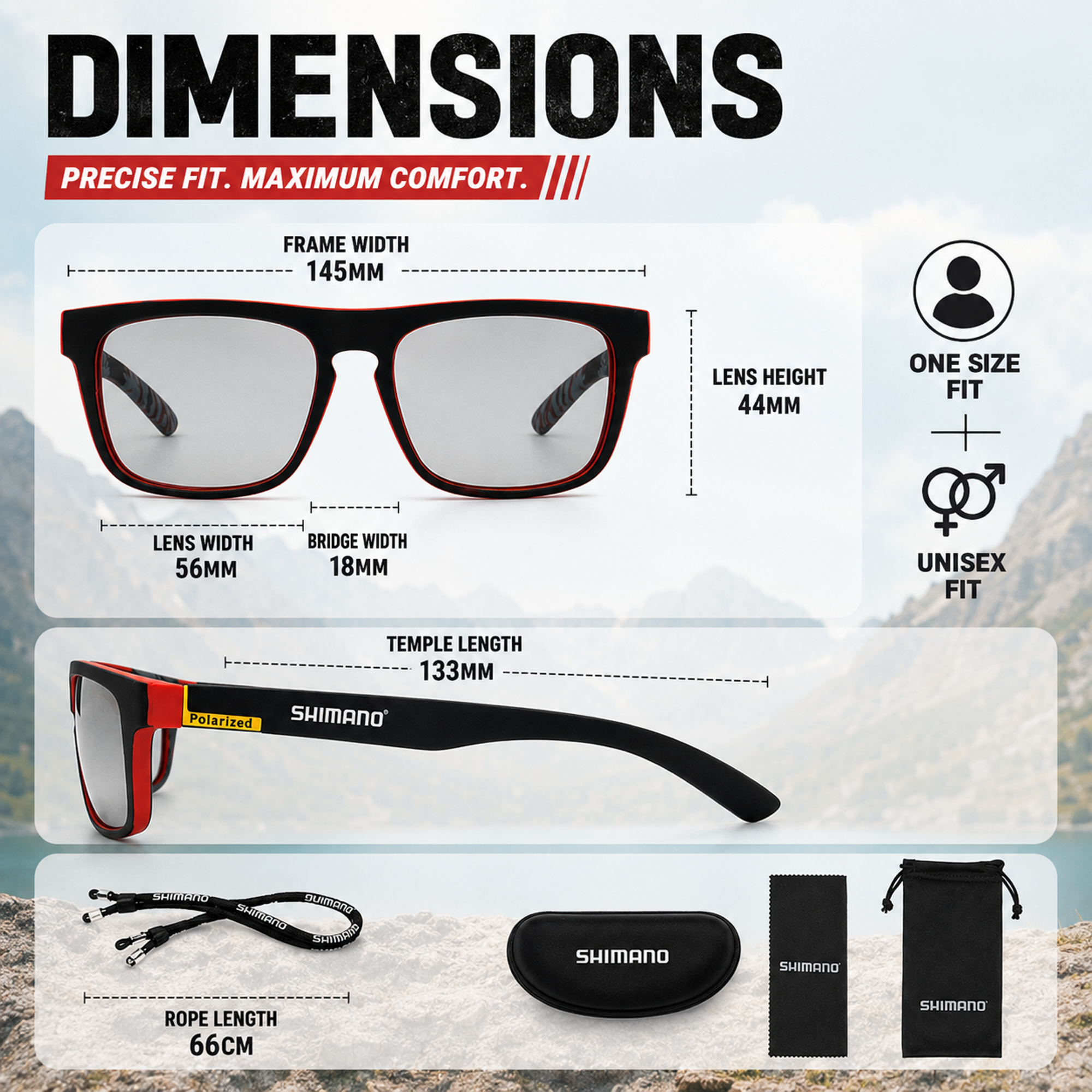 Nordspur | Glarex Polarised Wraparound Outdoor Sunglasses