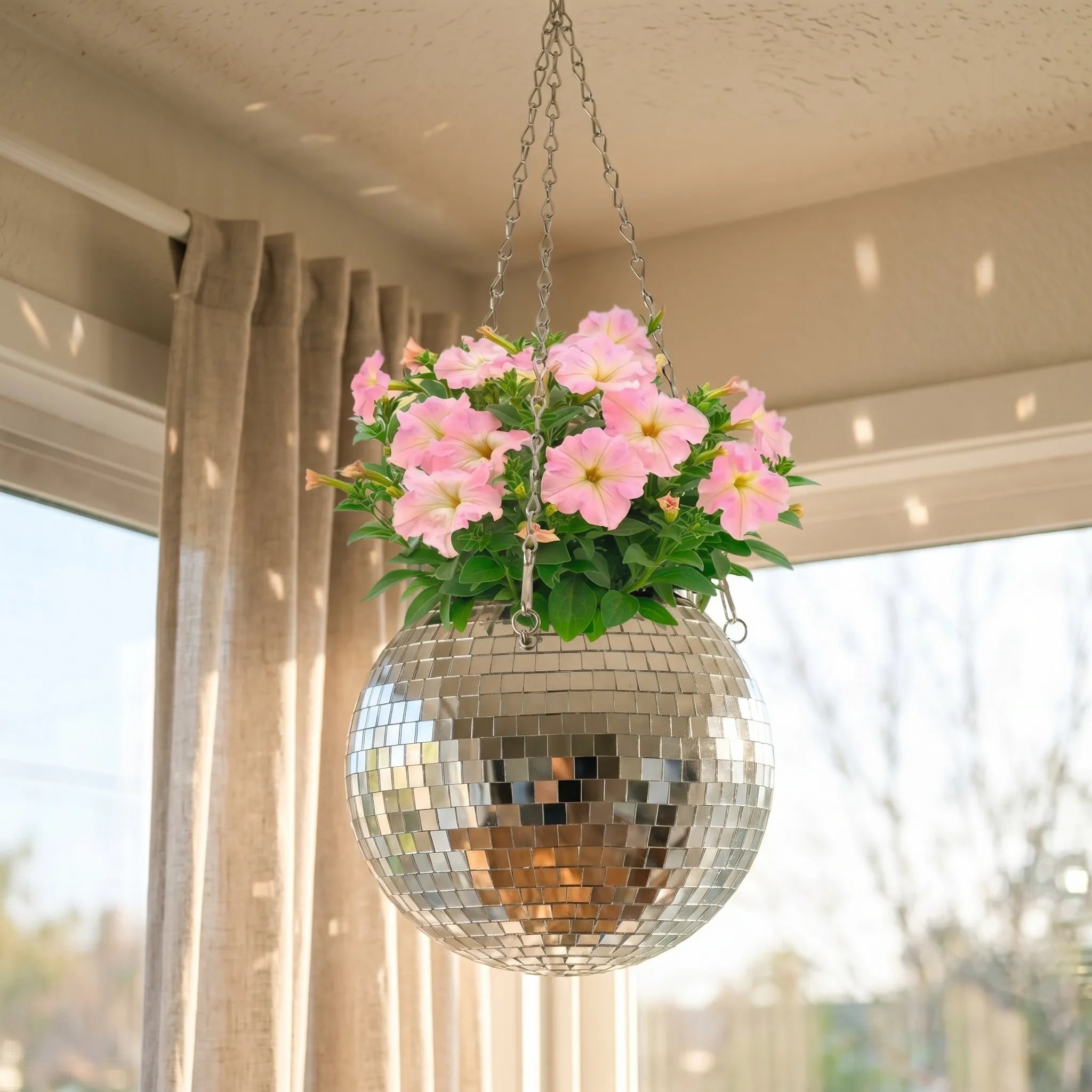 Nordspur | GleamSphere Hanging Disco Ball Planter