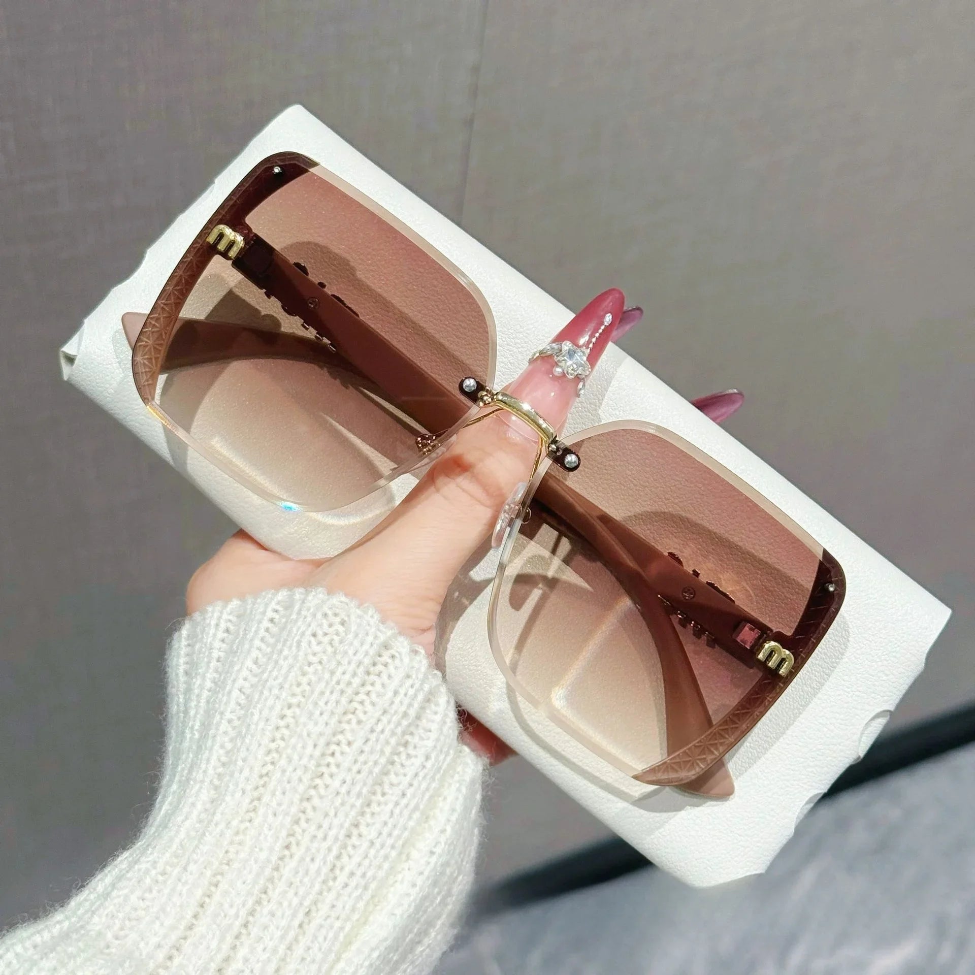 Nordspur | Glintara Rimless Gradient Lens Sunglasses
