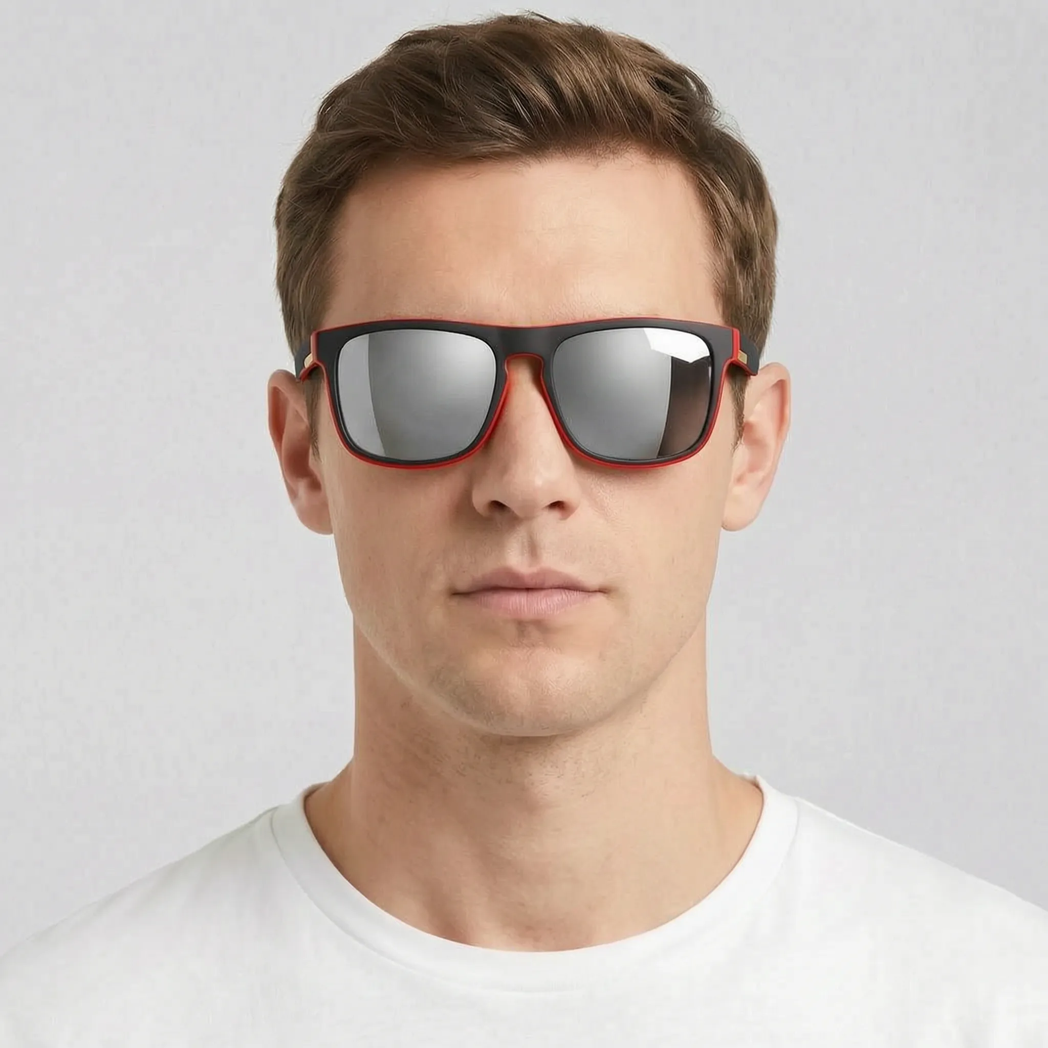 Nordspur | Glintor Classic Square Mirrored Designer Sunglasses