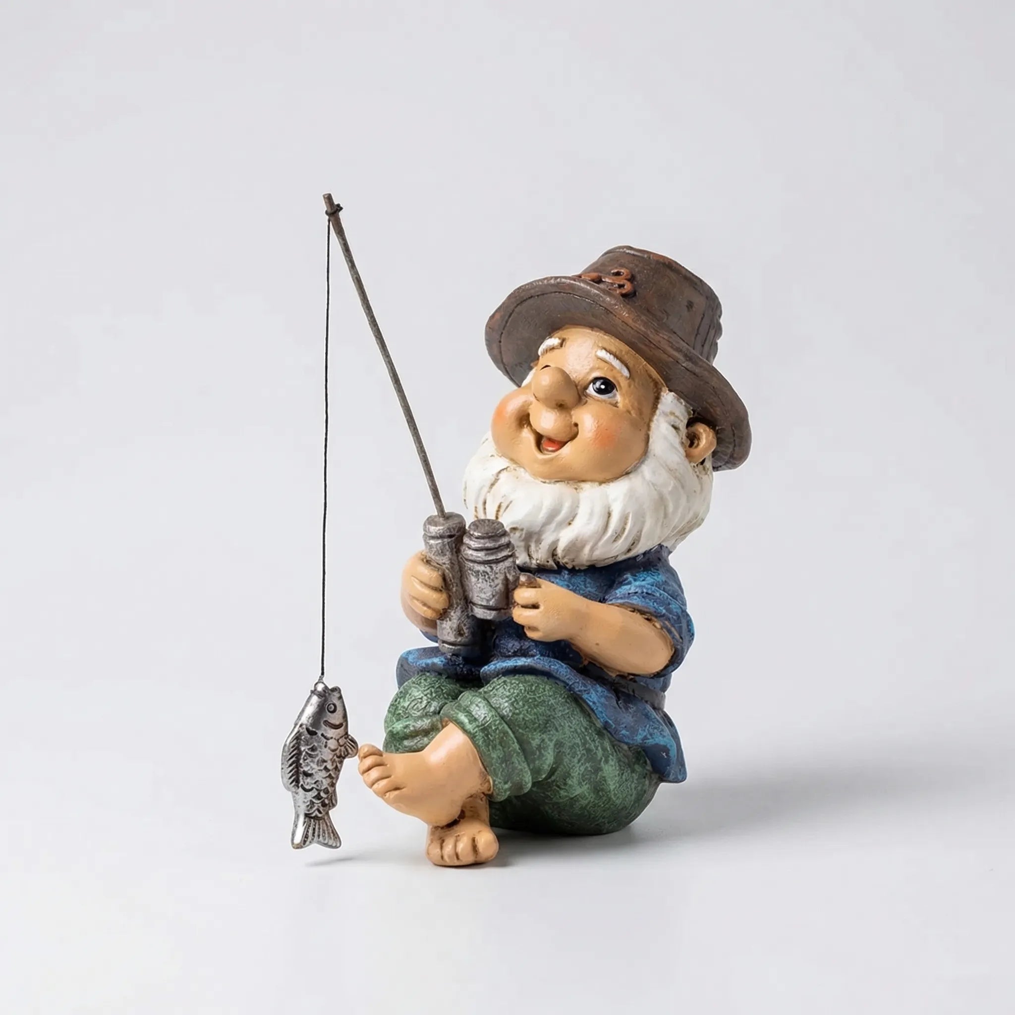 Nordspur | Gnombler Seated Fishing Gnome Garden Statue