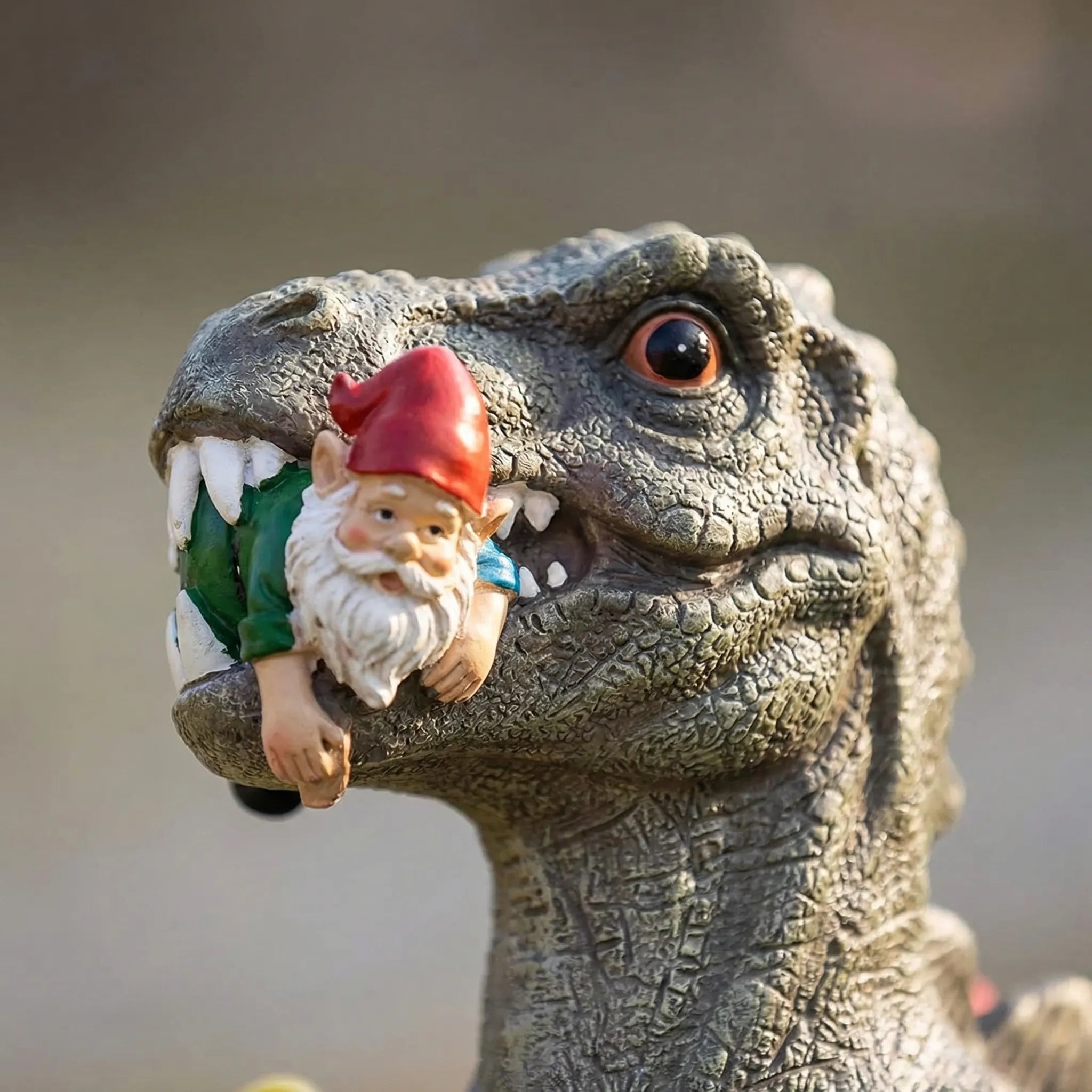 Nordspur | Gnomivore Humorous Outdoor Dinosaur Garden Figurine