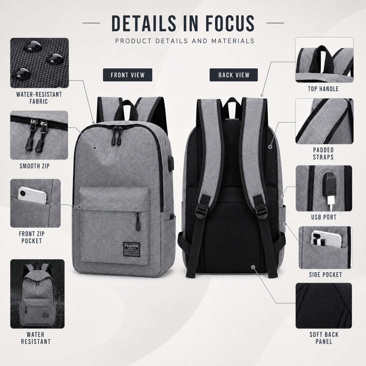 Nordspur | Greyven Large Capacity Minimalist Backpack