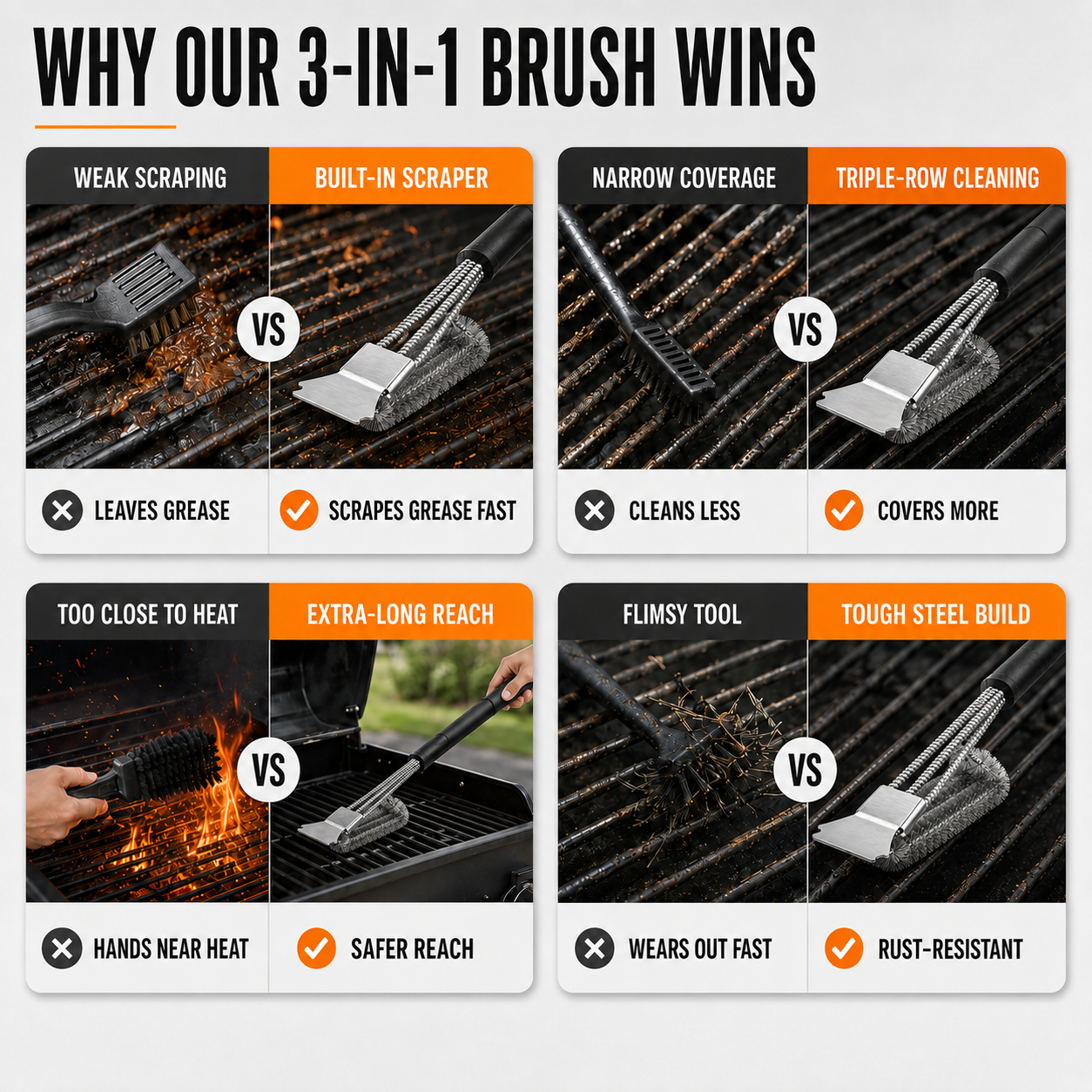 Nordspur | Grilloq Outdoor Barbecue Cleaning Brush