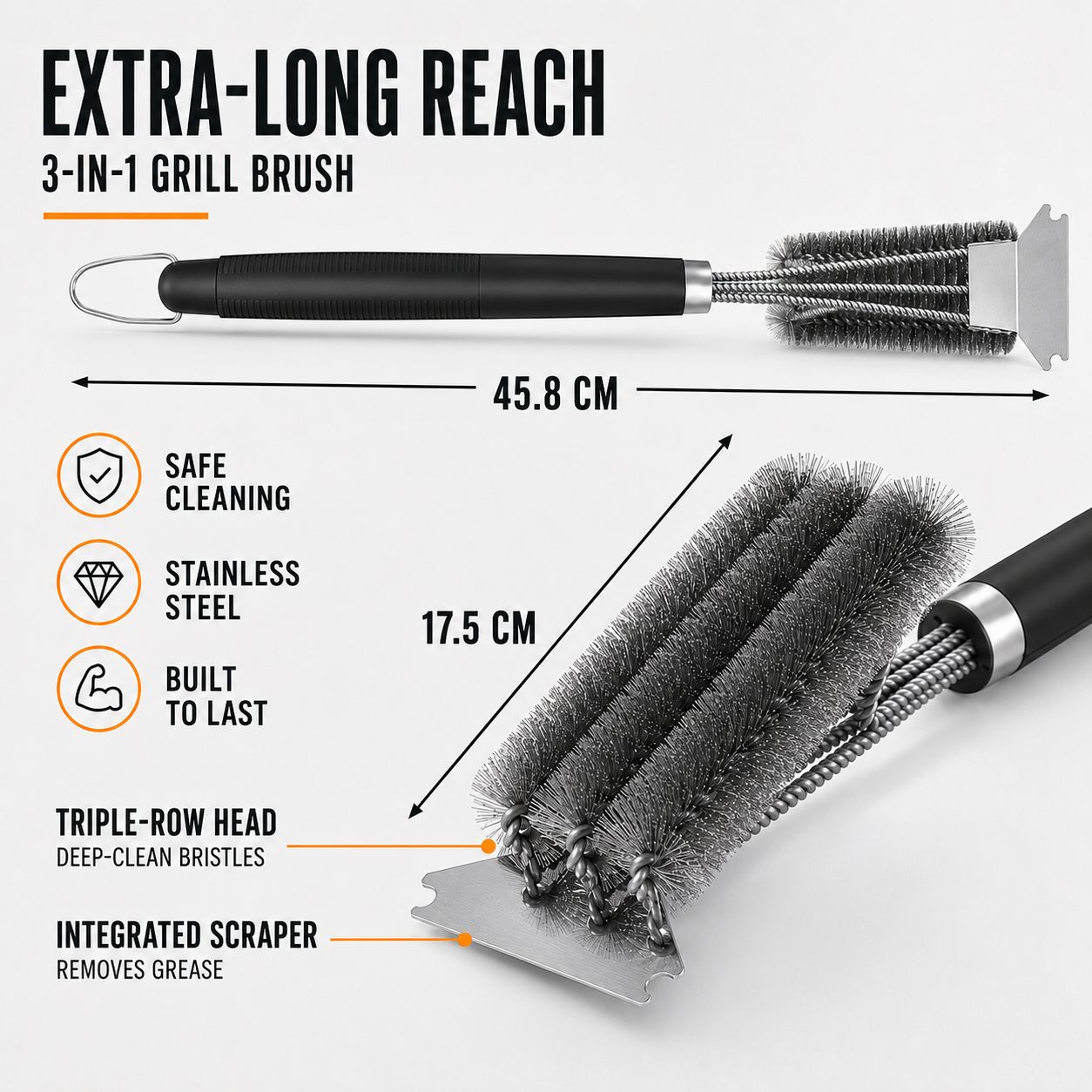 Nordspur | Grilloq Outdoor Barbecue Cleaning Brush