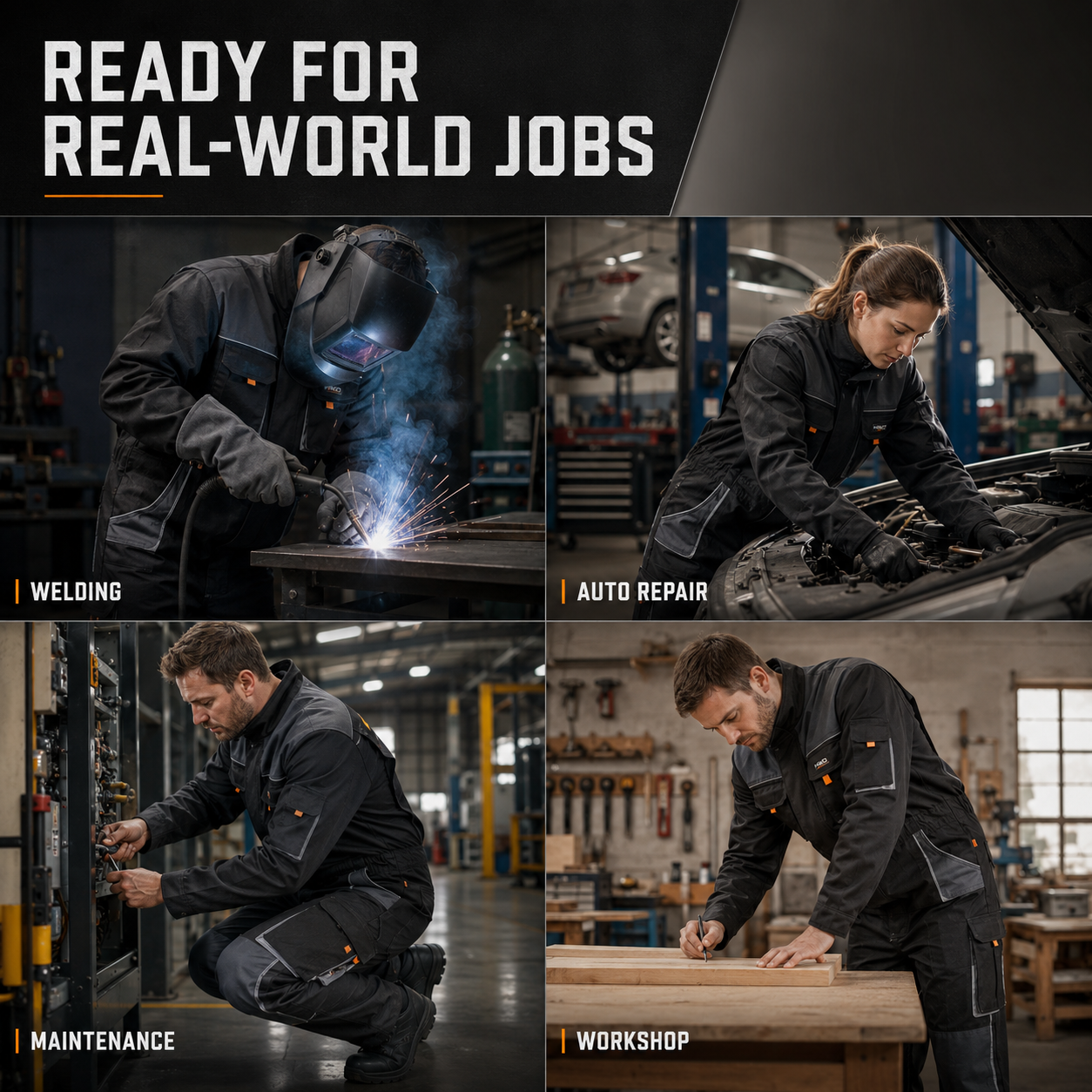 Nordspur | Gruvtek Multi-Pocket Bib Overall Workwear Suit