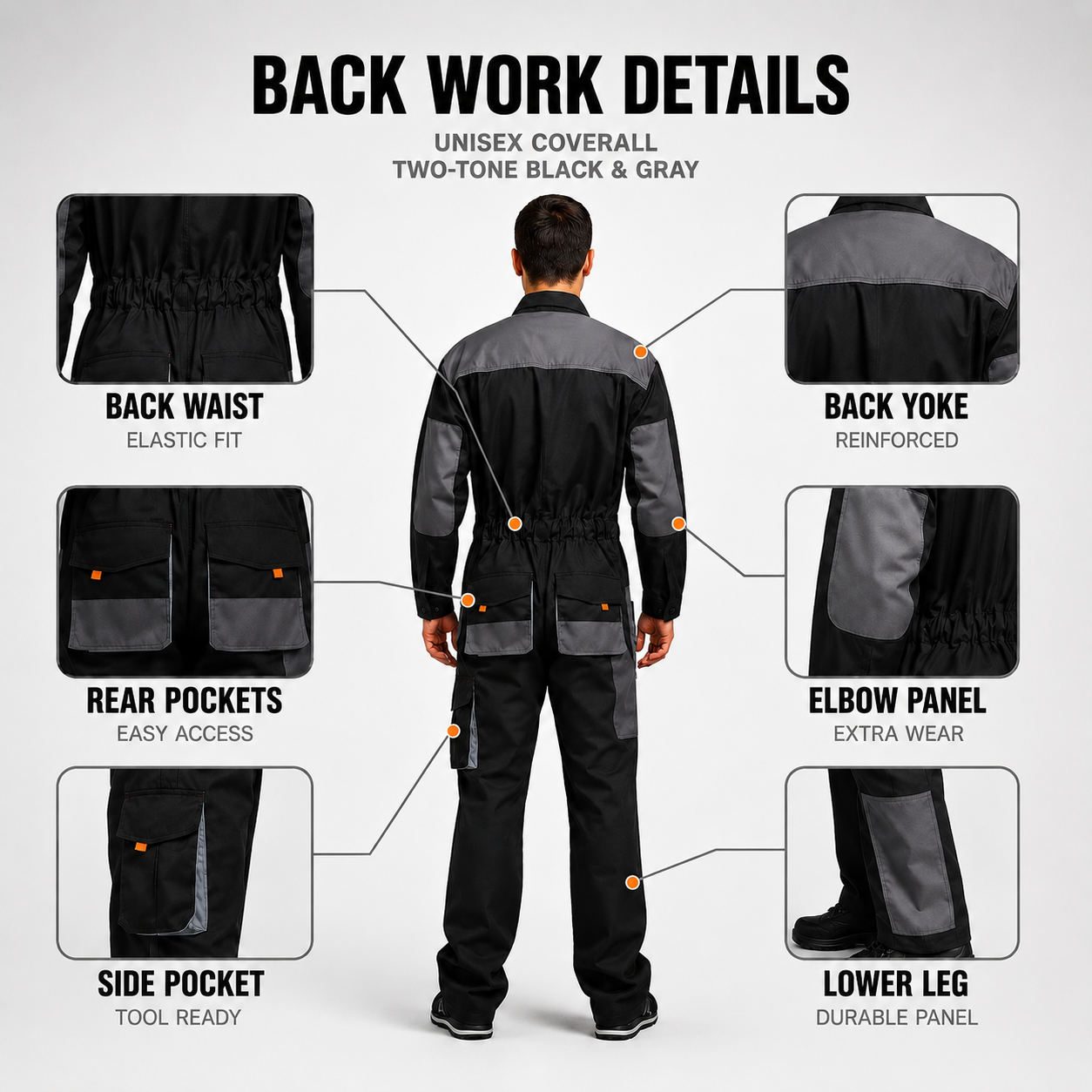 Nordspur | Gruvtek Multi-Pocket Bib Overall Workwear Suit