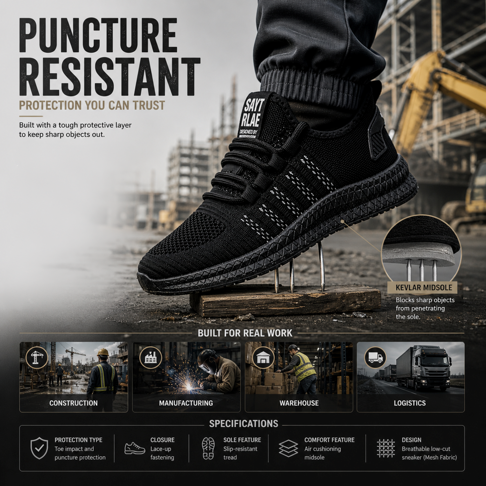 Nordspur | Guardique Lightweight Protective Sneaker