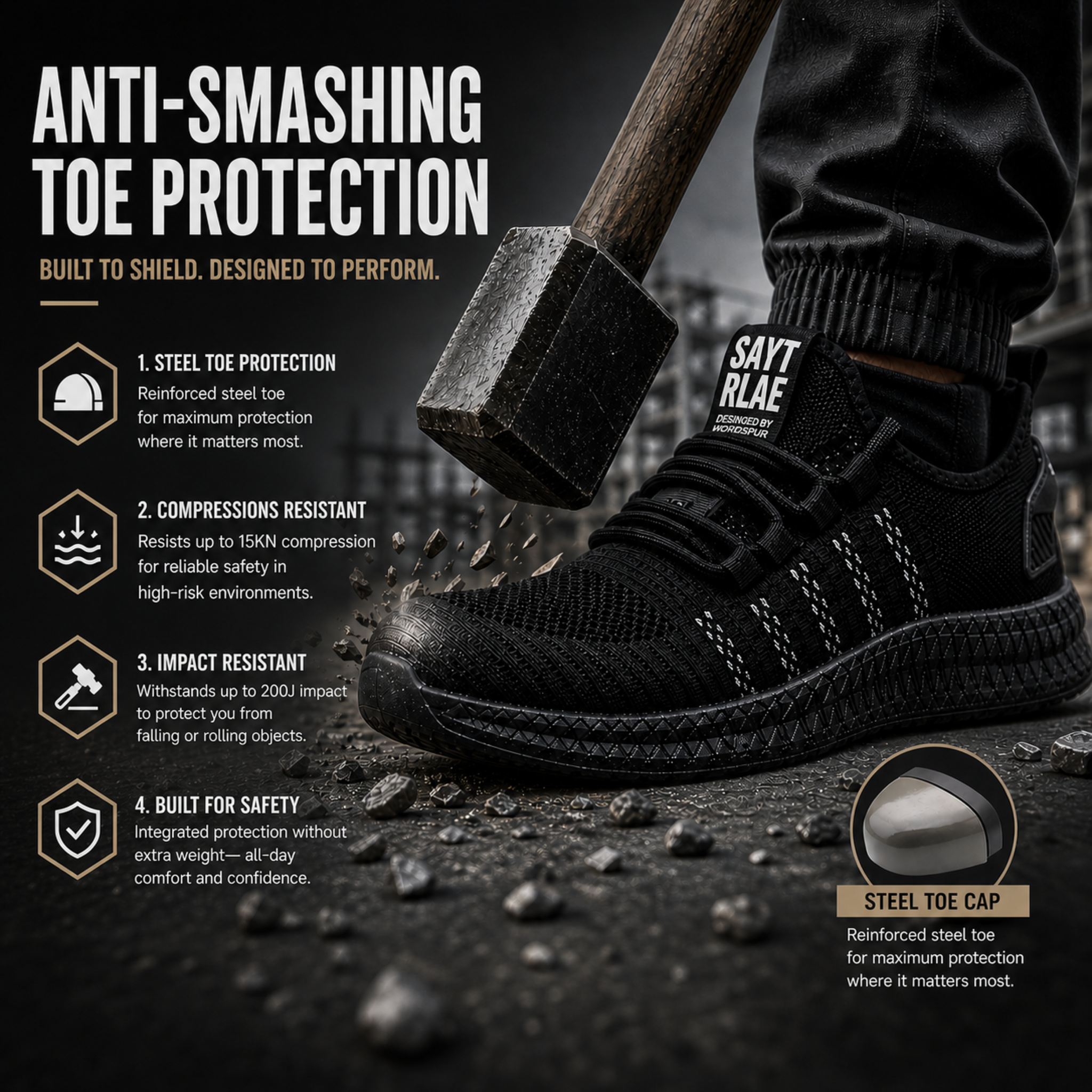 Nordspur | Guardique Lightweight Protective Sneaker