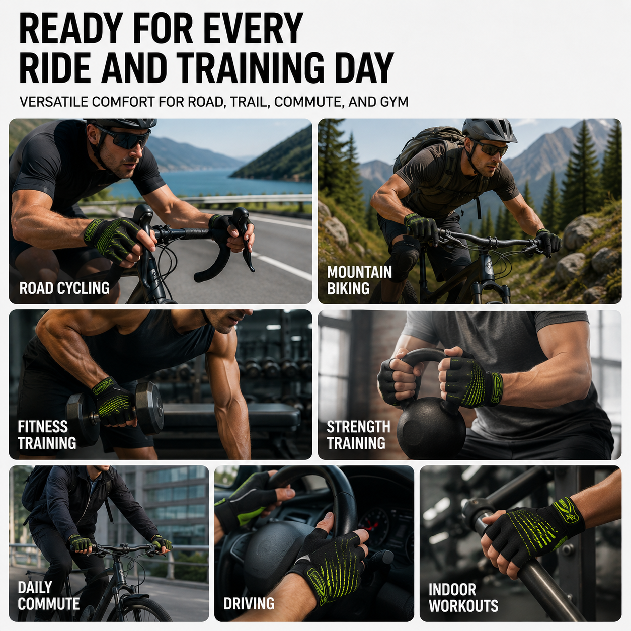 Nordspur | Half Finger Gel Padded Gloves