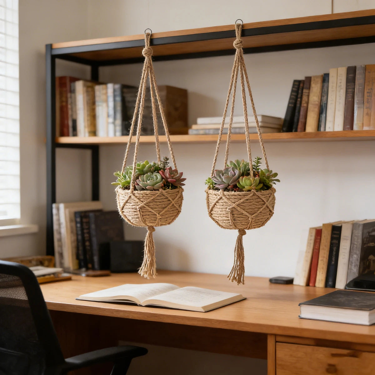 Nordspur | Hangvine Woven Rope Hanging Plant Basket