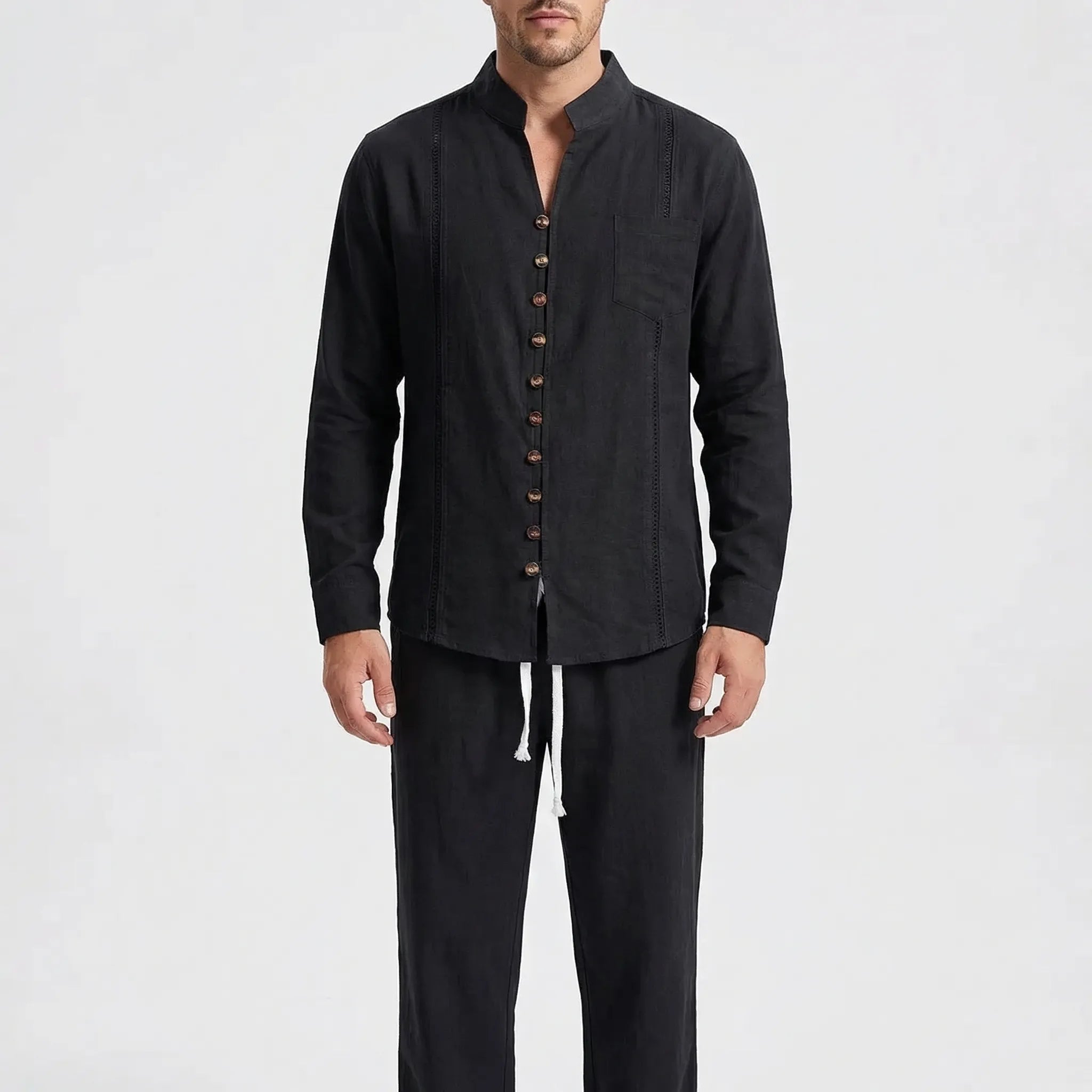 Nordspur | Havanero Cuban-Collar Matching Shirt And Trouser Set