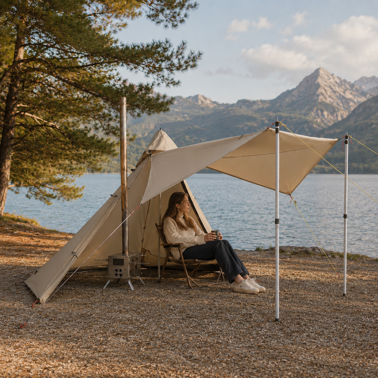 Nordspur | HearthPeak Single Person Pyramid Tent