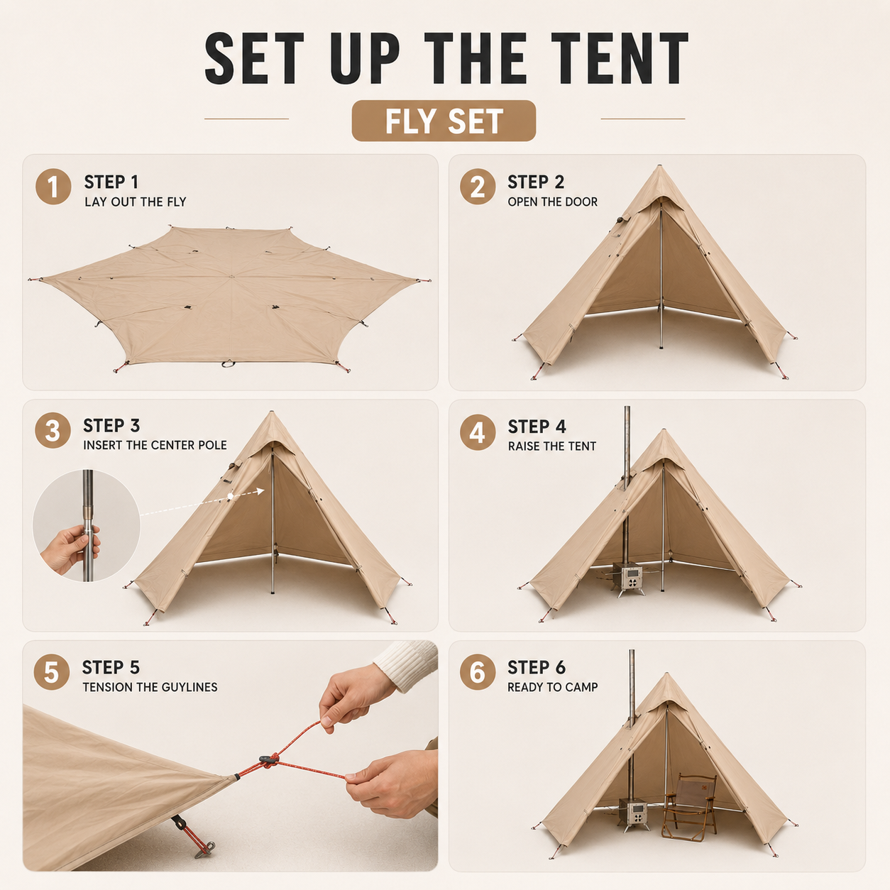 Nordspur | HearthPeak Single Person Pyramid Tent