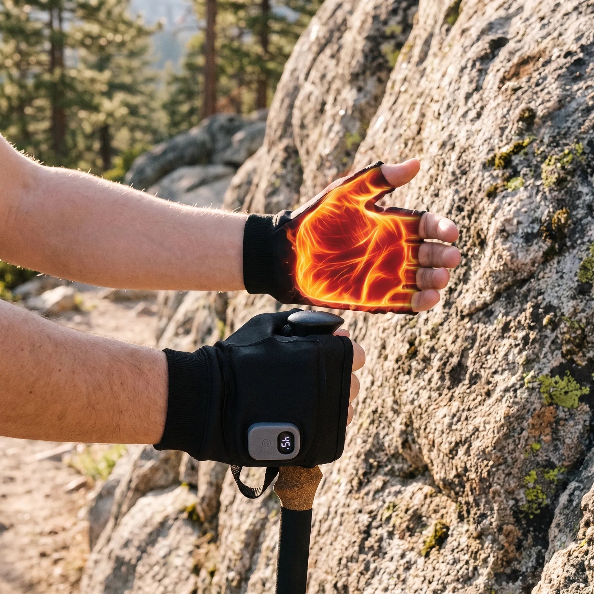 Nordspur | HeatPulse Rechargeable Heated Fingerless Gloves