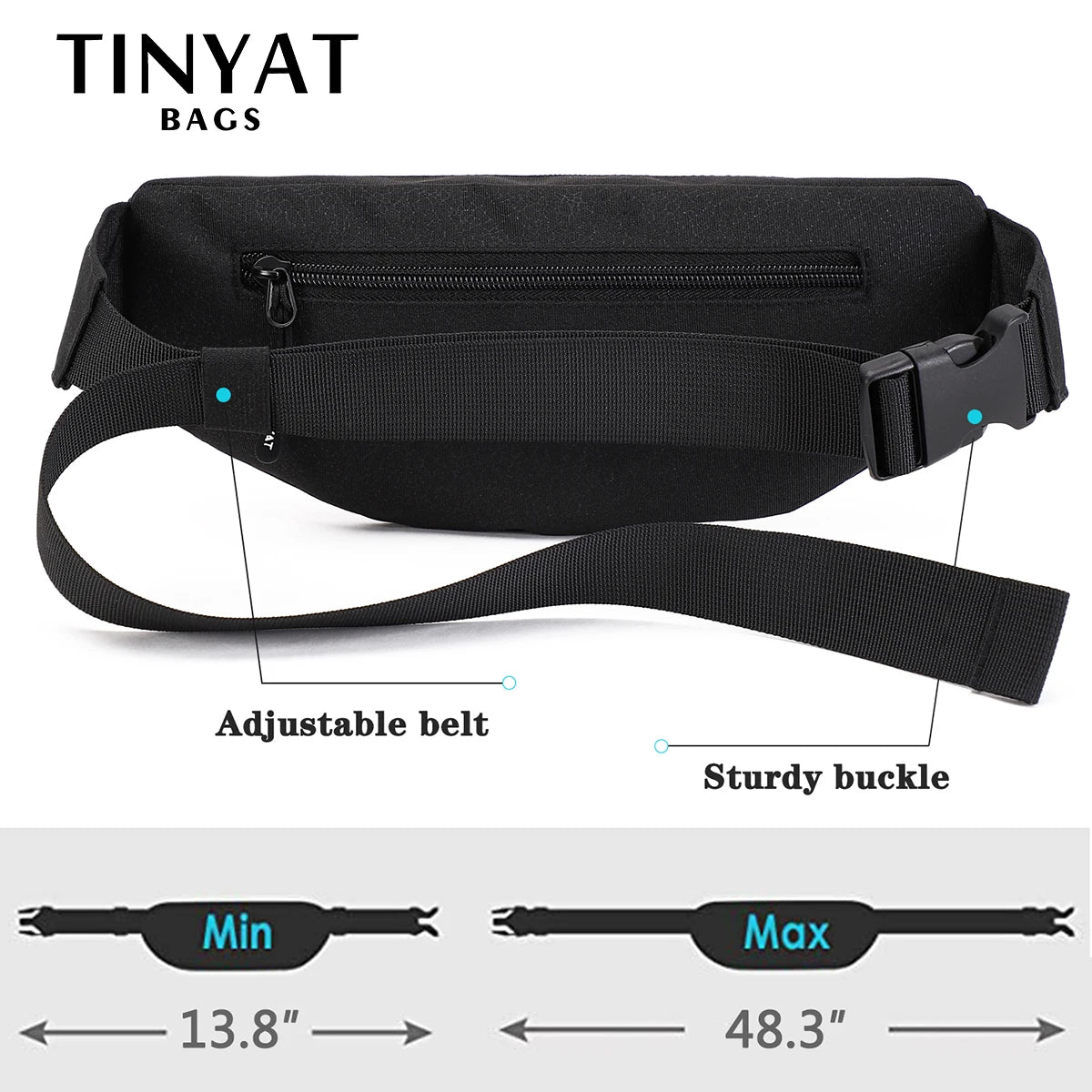 Nordspur | Hipcarry Curved Zip-Top Bum Bag With Adjustable Strap