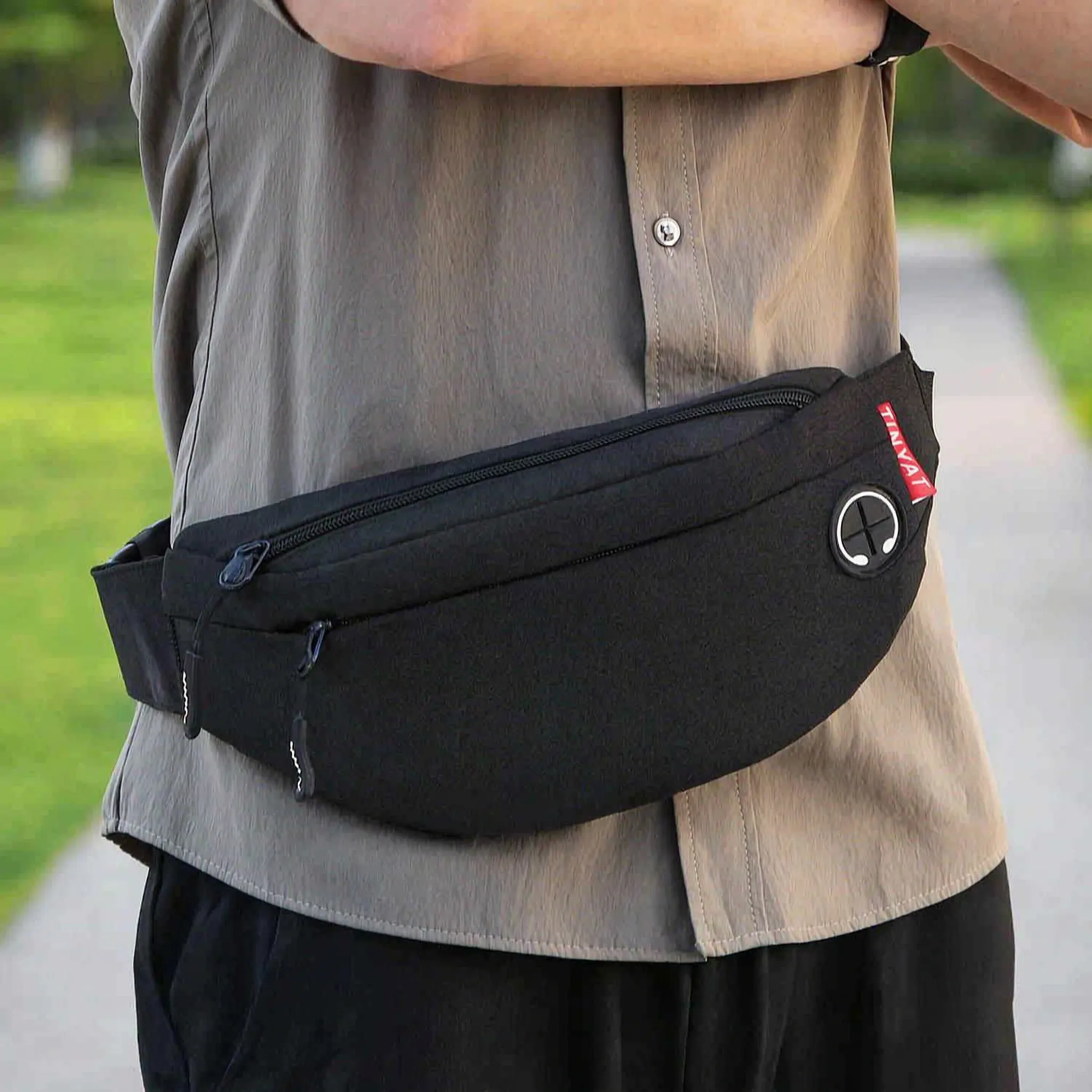 Nordspur | Hipcarry Curved Zip-Top Bum Bag With Adjustable Strap