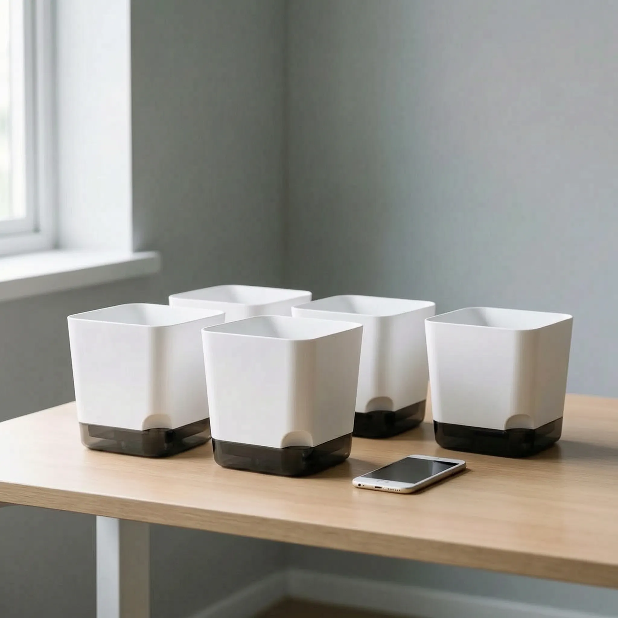 Nordspur | Hydrosiq Square Self-Watering Plant Pots