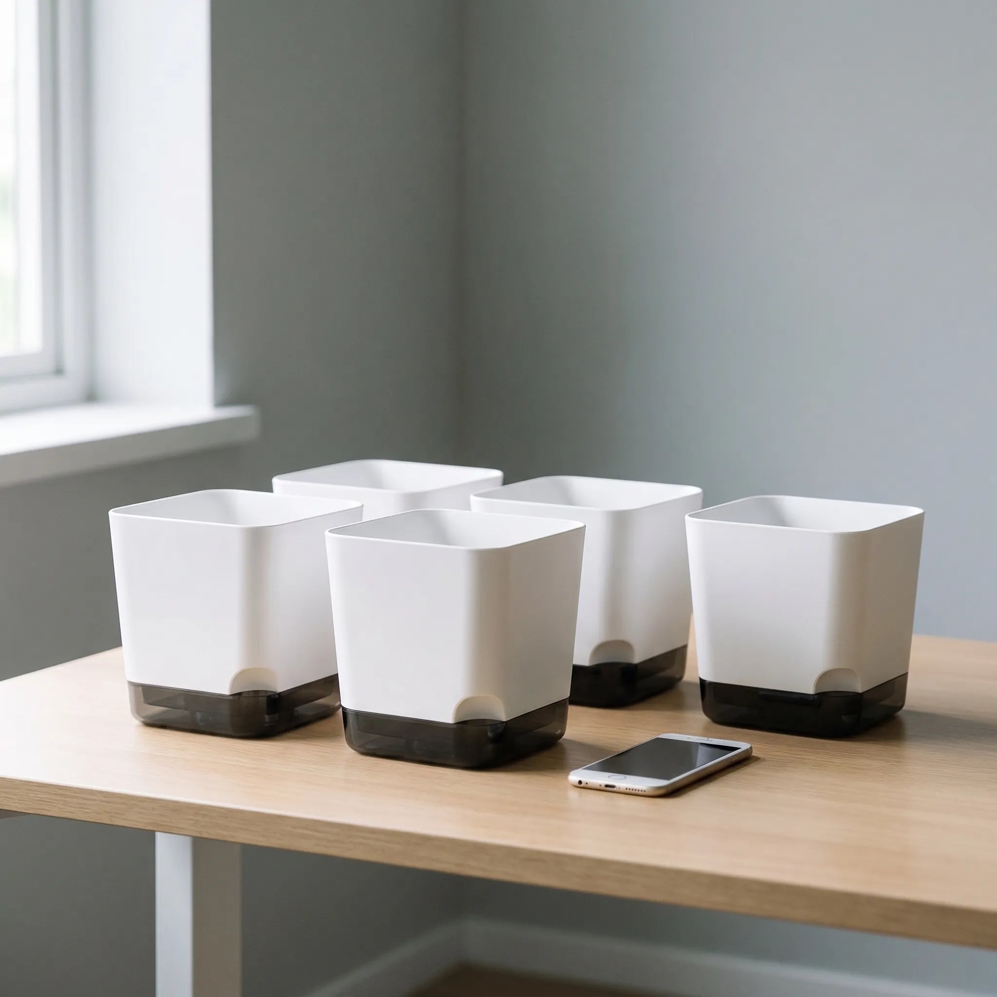 Nordspur | Hydrosiq Square Self-Watering Plant Pots