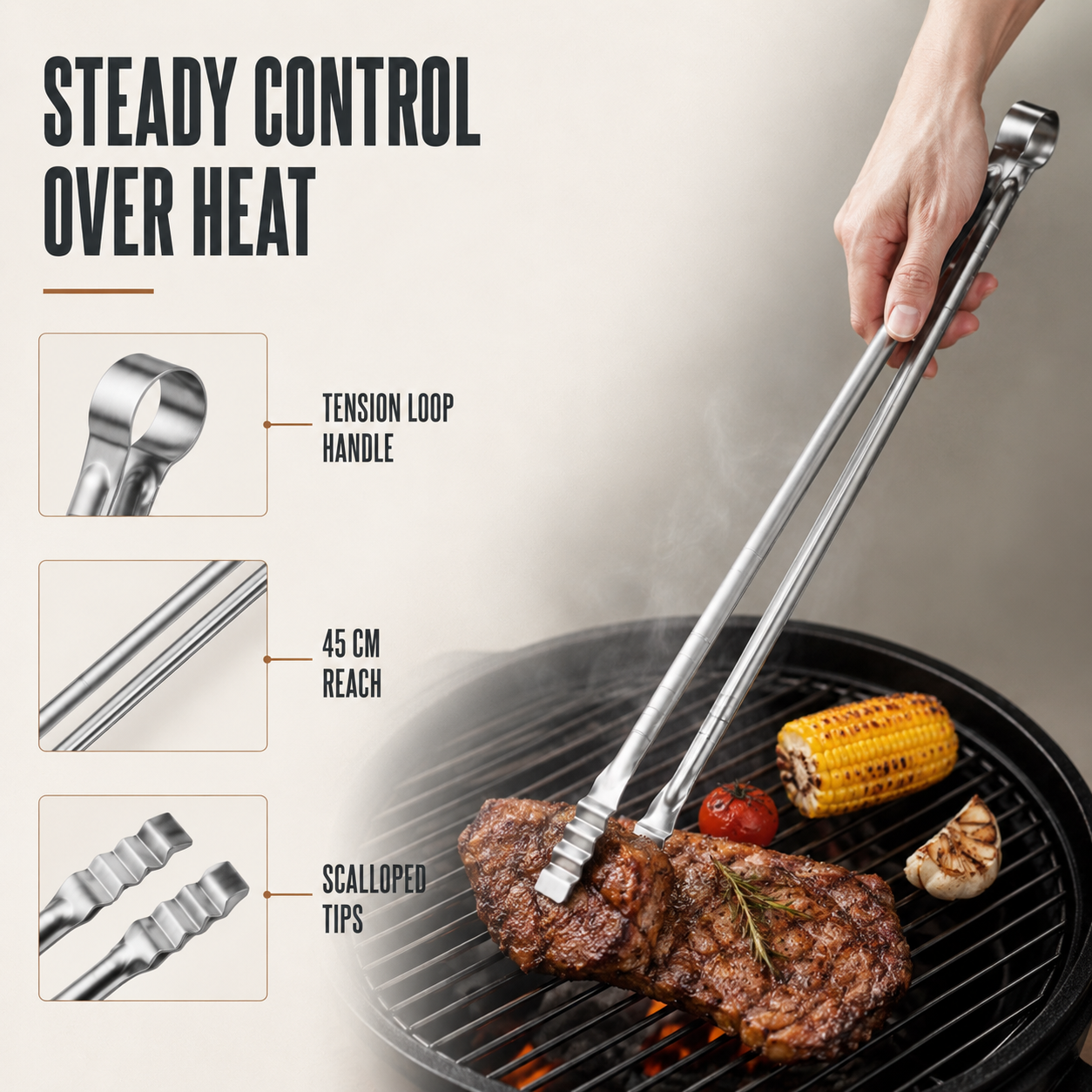 Nordspur | Ignisys Extra-Long Grilling Tongs