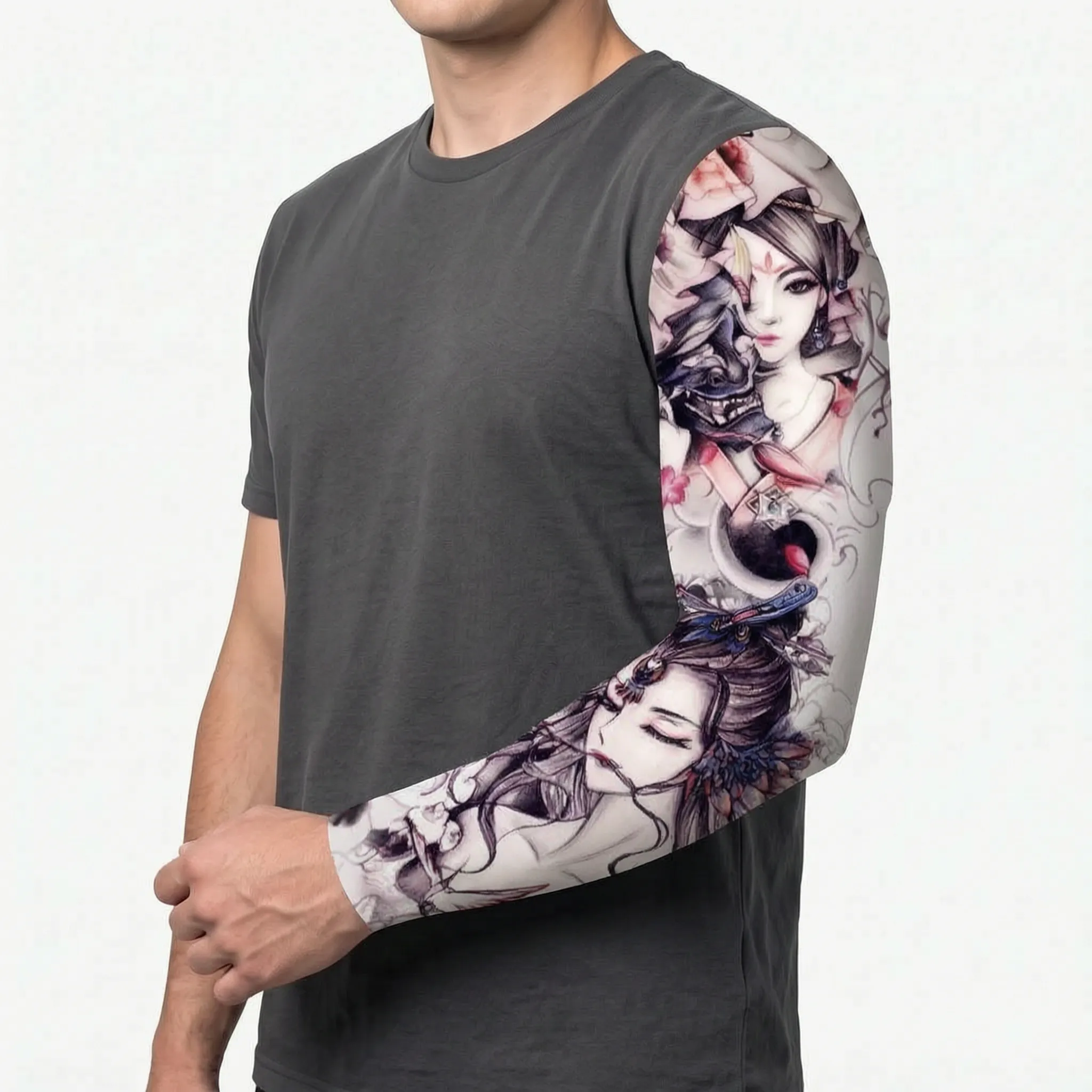 Nordspur | Inkovia Casual Printed Faux Tattoo Arm Sleeve