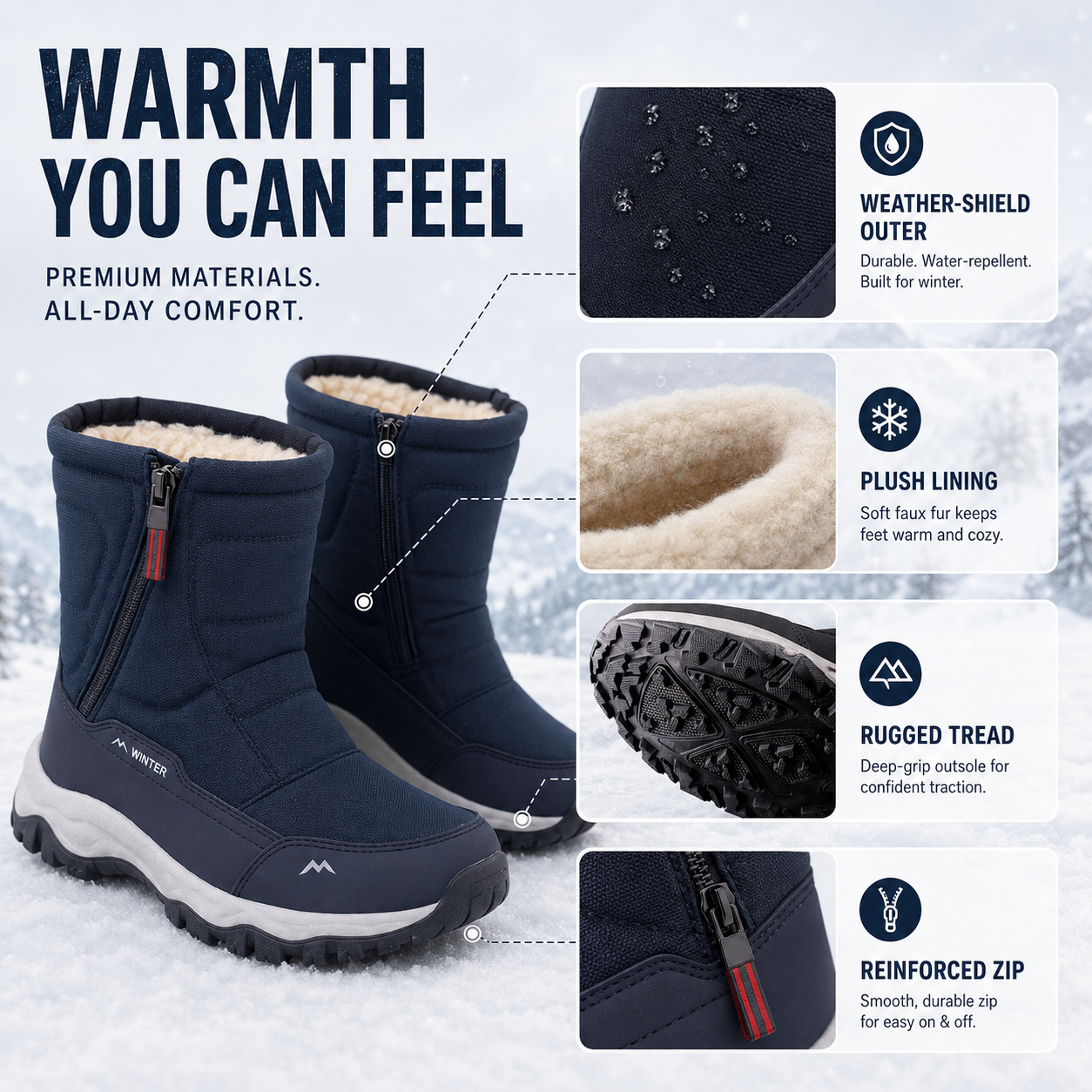 Nordspur | Insulated Waterproof Winter Boots