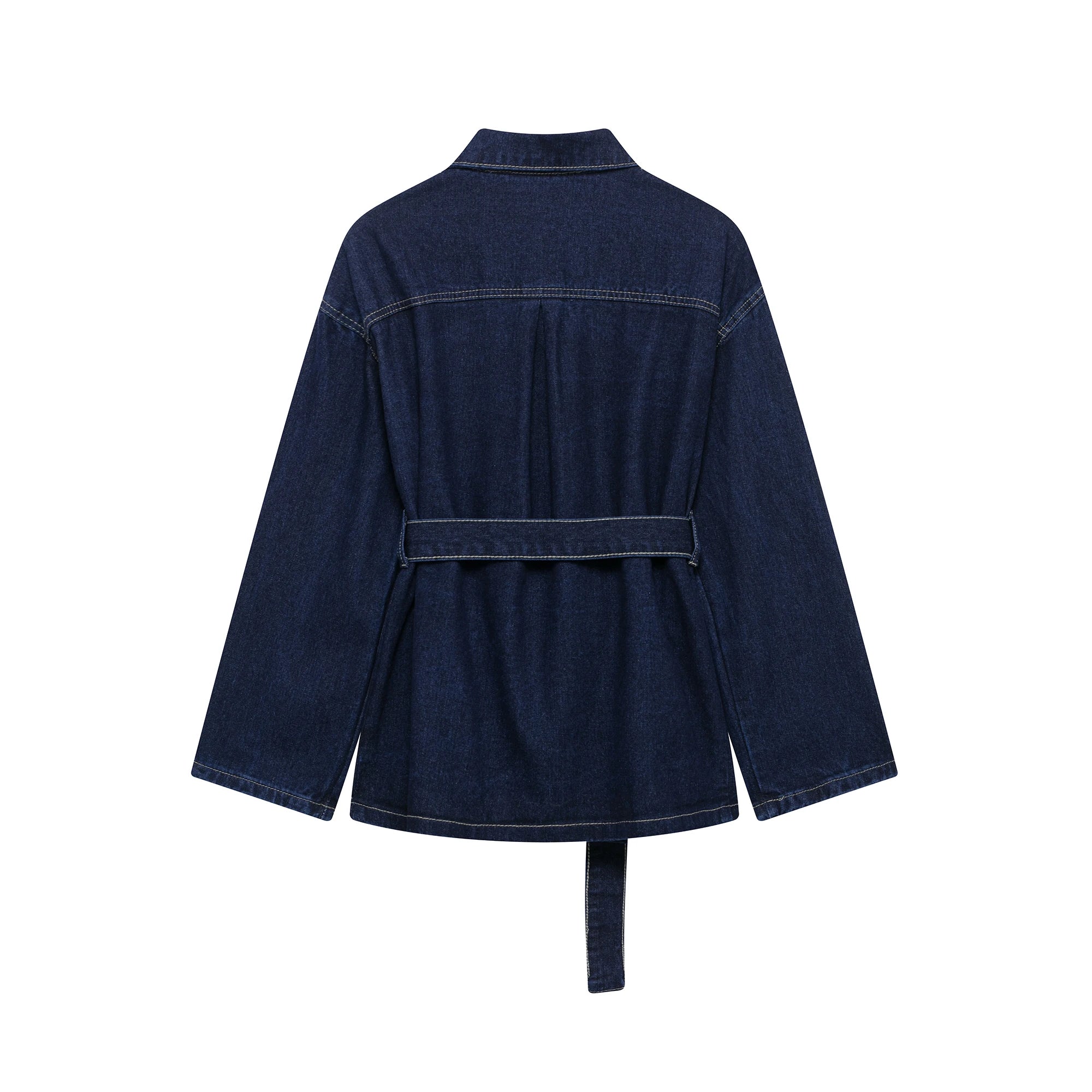 Nordspur | Jacsetta Two-Piece Belted Denim Jacket And Trouser Set