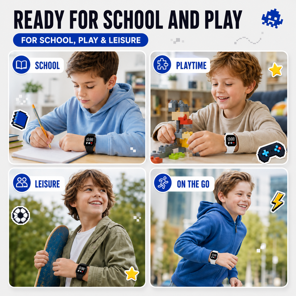 Nordspur | Kids LED Digital Watch – Waterproof – Spaceman Design