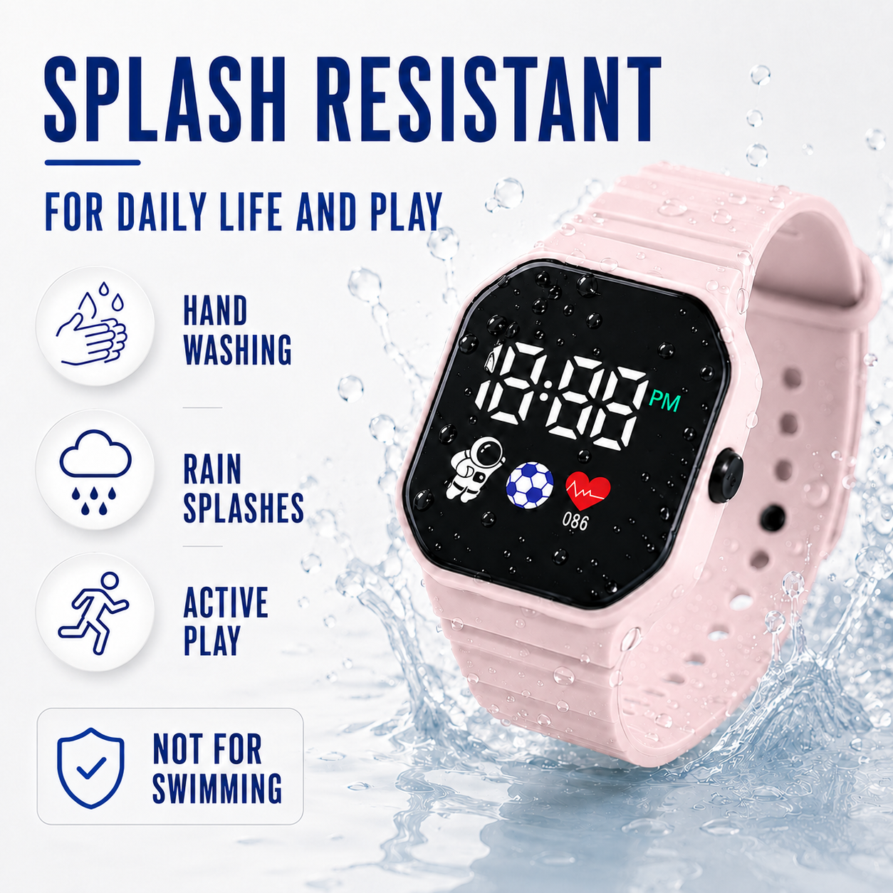 Nordspur | Kids LED Digital Watch – Waterproof – Spaceman Design