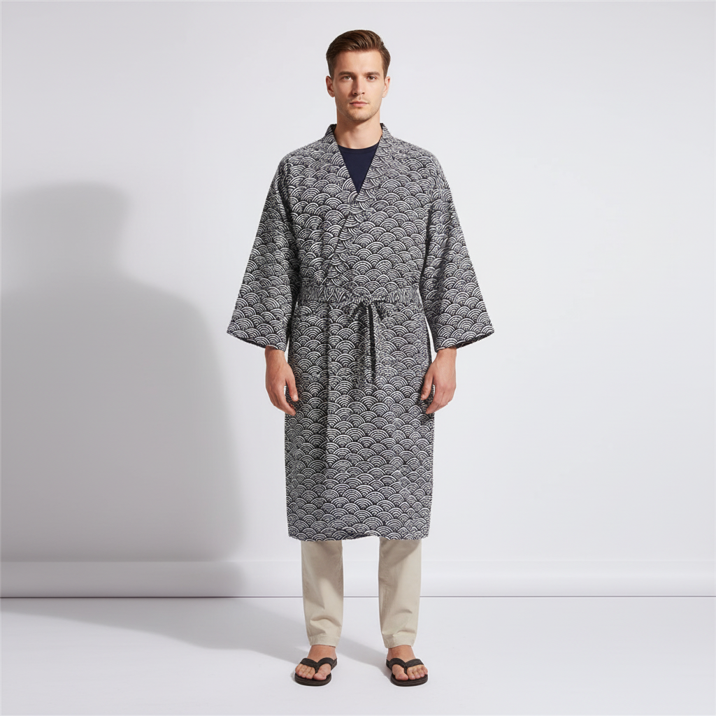 Nordspur | Kimonix Loose Hooded Robe With V Neck