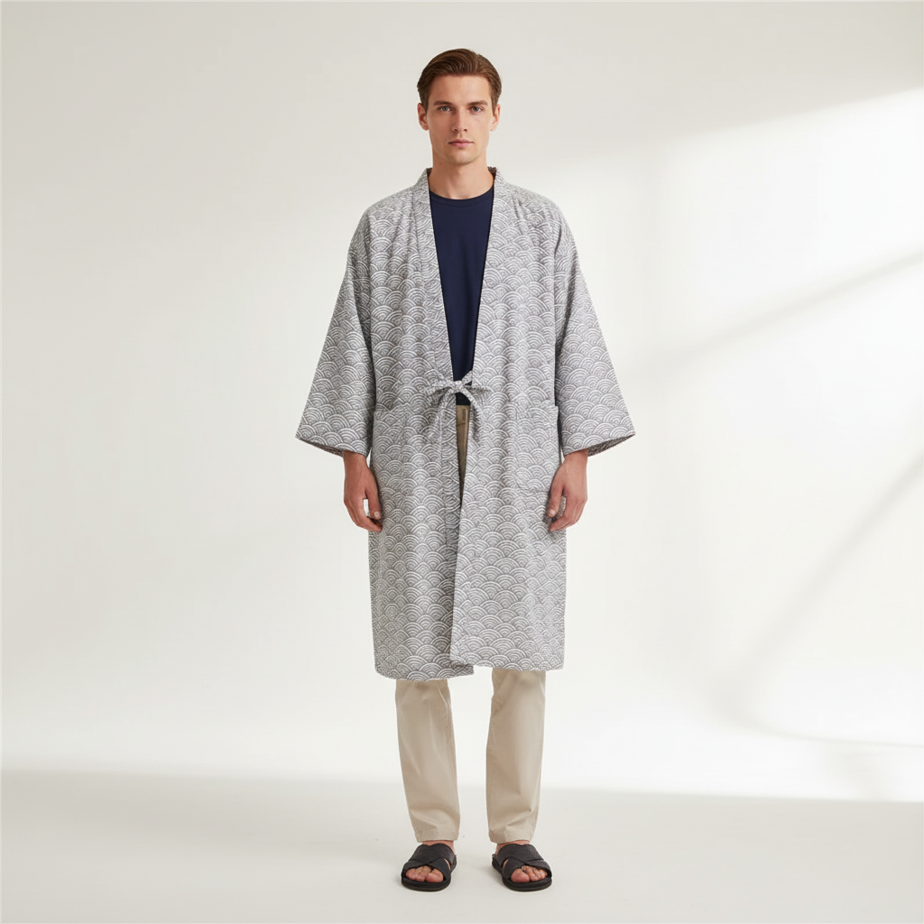 Nordspur | Kimonix Loose Hooded Robe With V Neck