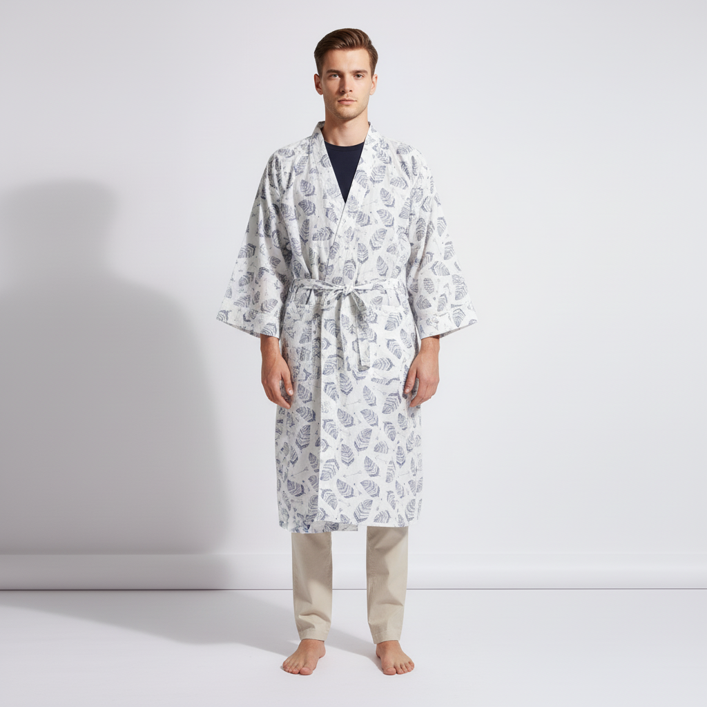 Nordspur | Kimonix Loose Hooded Robe With V Neck