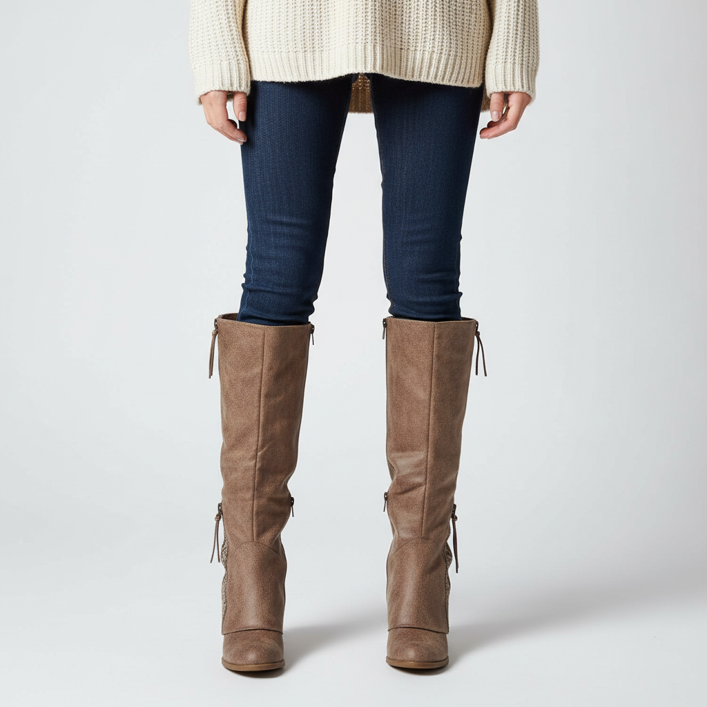 Nordspur | Knee High Folded Shaft Boots