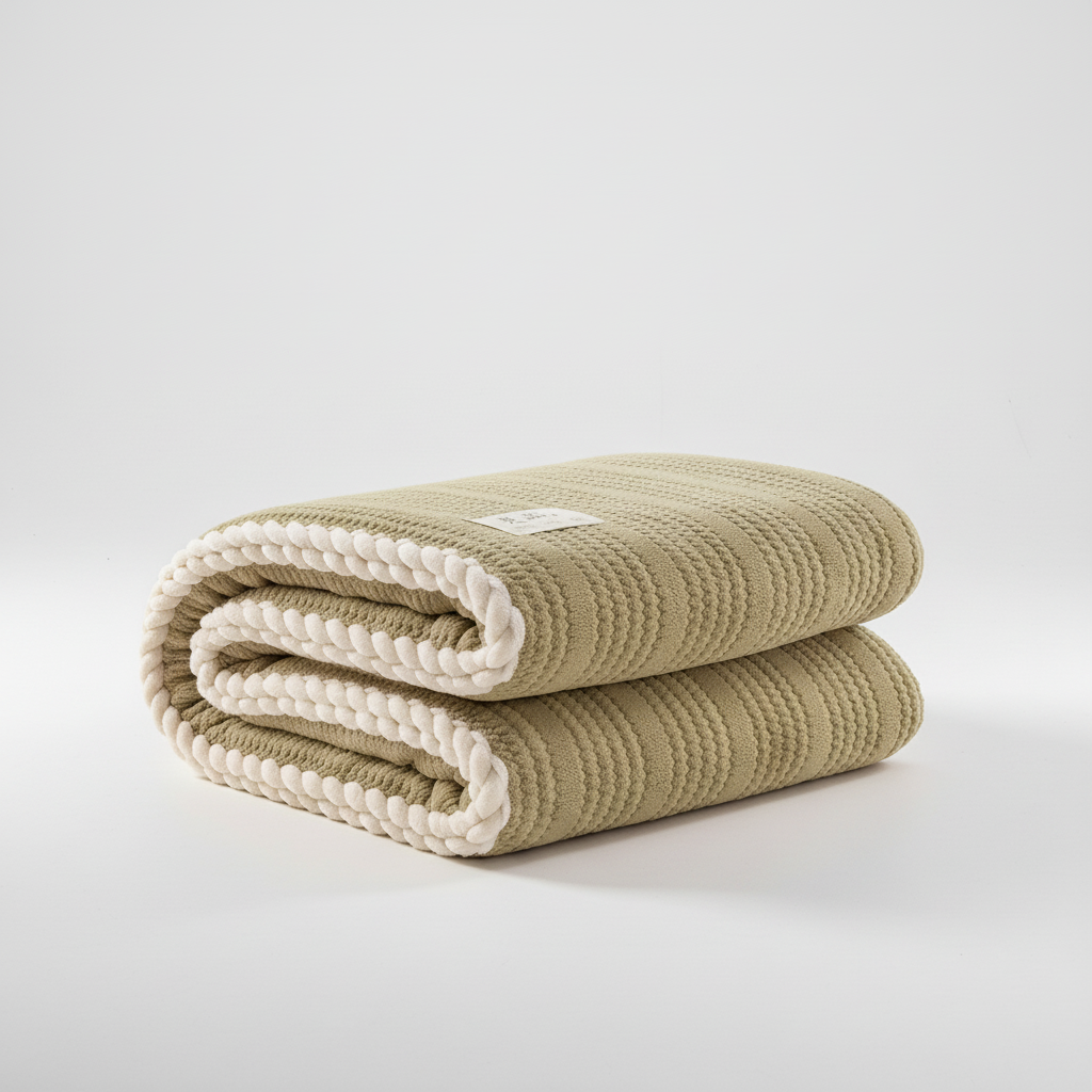Nordspur | Knit Coral Fleece Throw