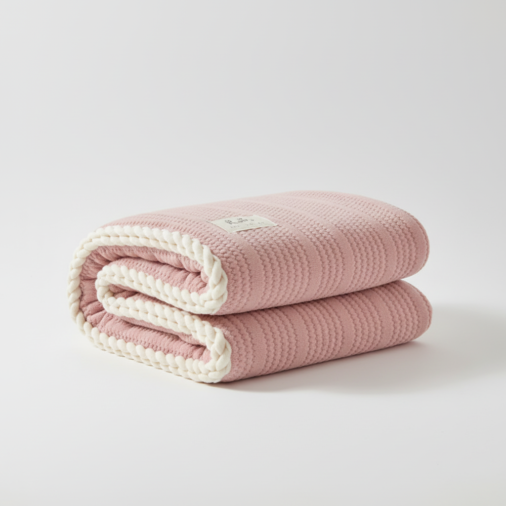Nordspur | Knit Coral Fleece Throw
