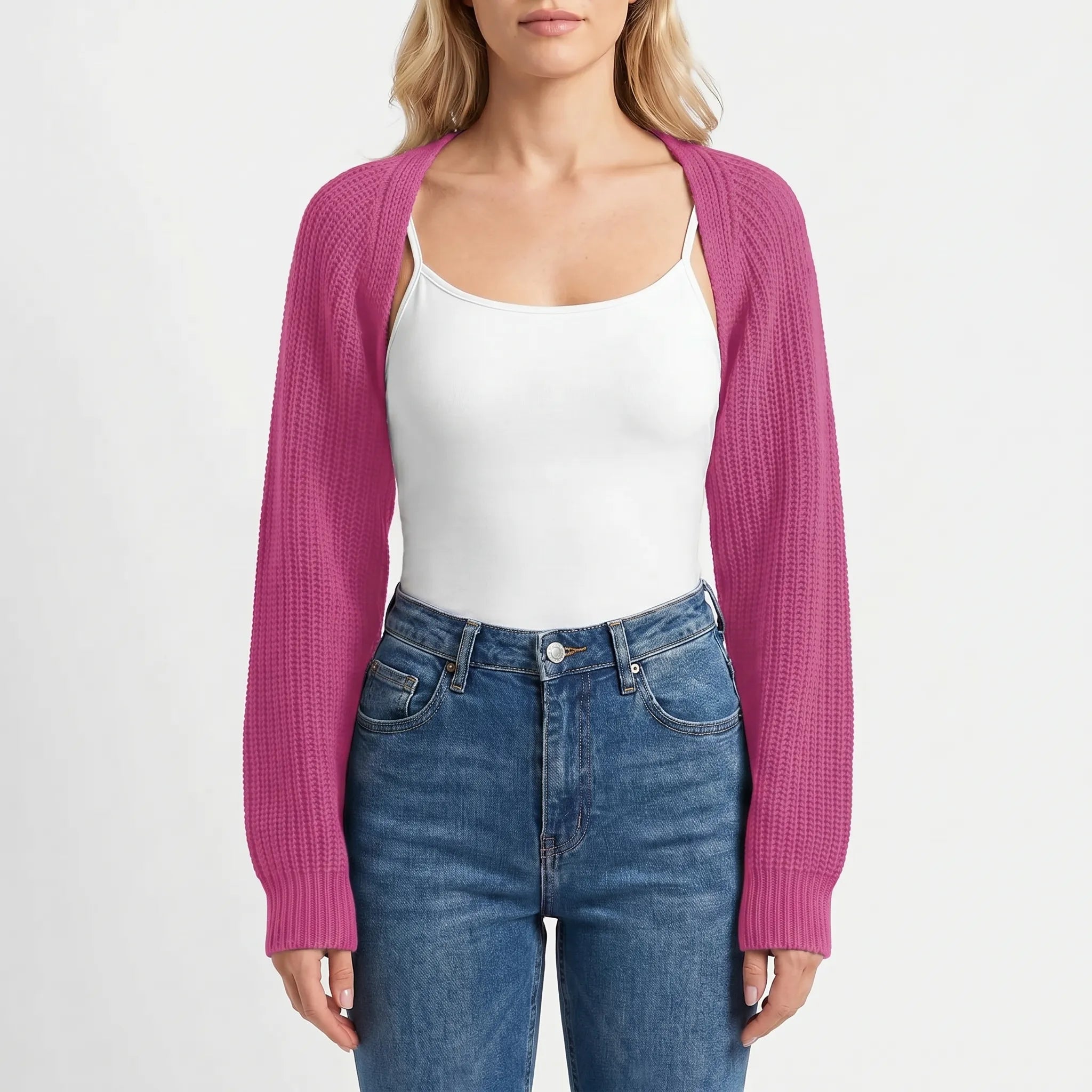 Nordspur | Knitra Ribbed Knit Cropped Bolero