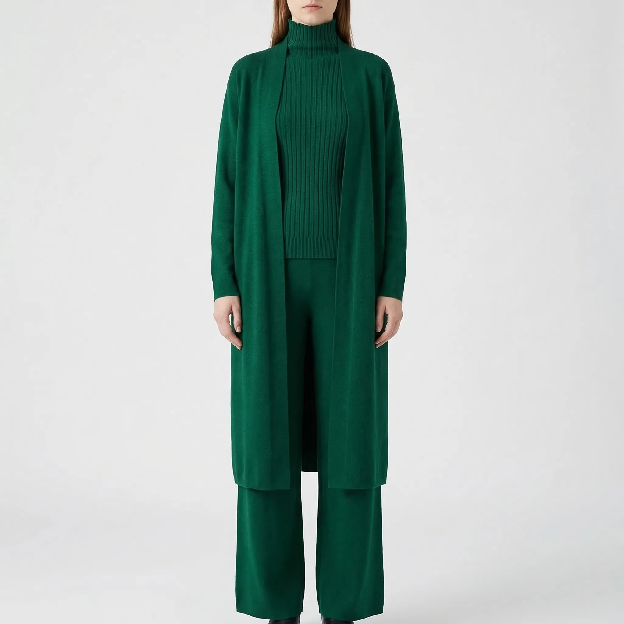 Nordspur | Knittara Knitted 3-Piece Cardigan And Trouser Set
