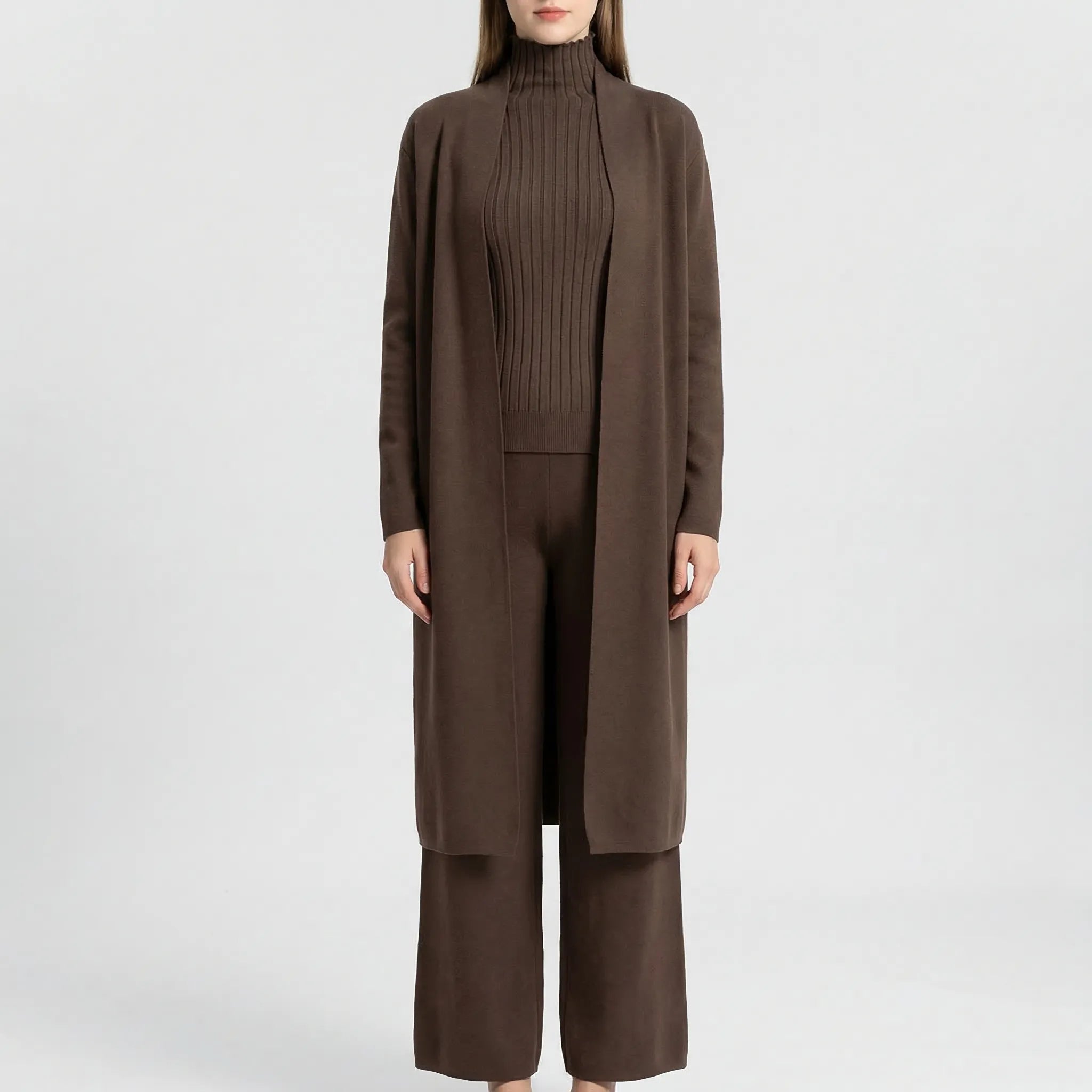Nordspur | Knittara Knitted 3-Piece Cardigan And Trouser Set