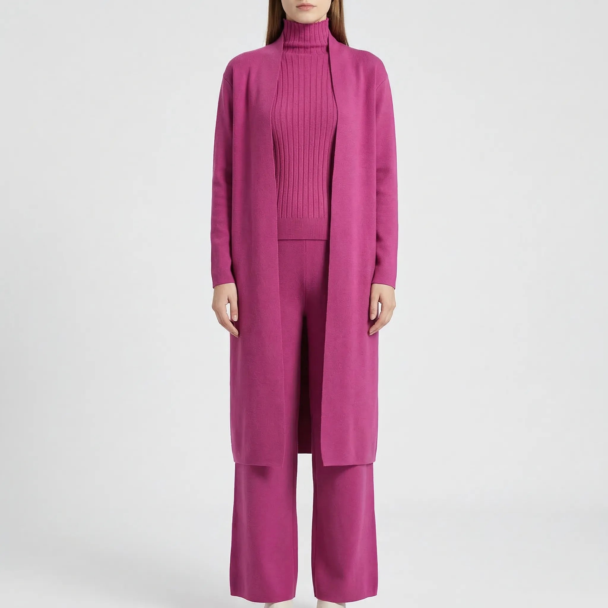 Nordspur | Knittara Knitted 3-Piece Cardigan And Trouser Set